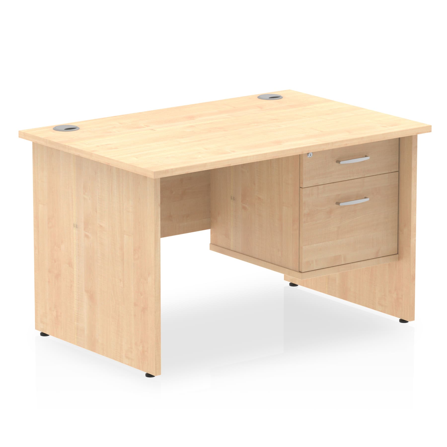 Impulse 1200mm Panel End Straight Desk With Single Fixed Pedestal - Image 12