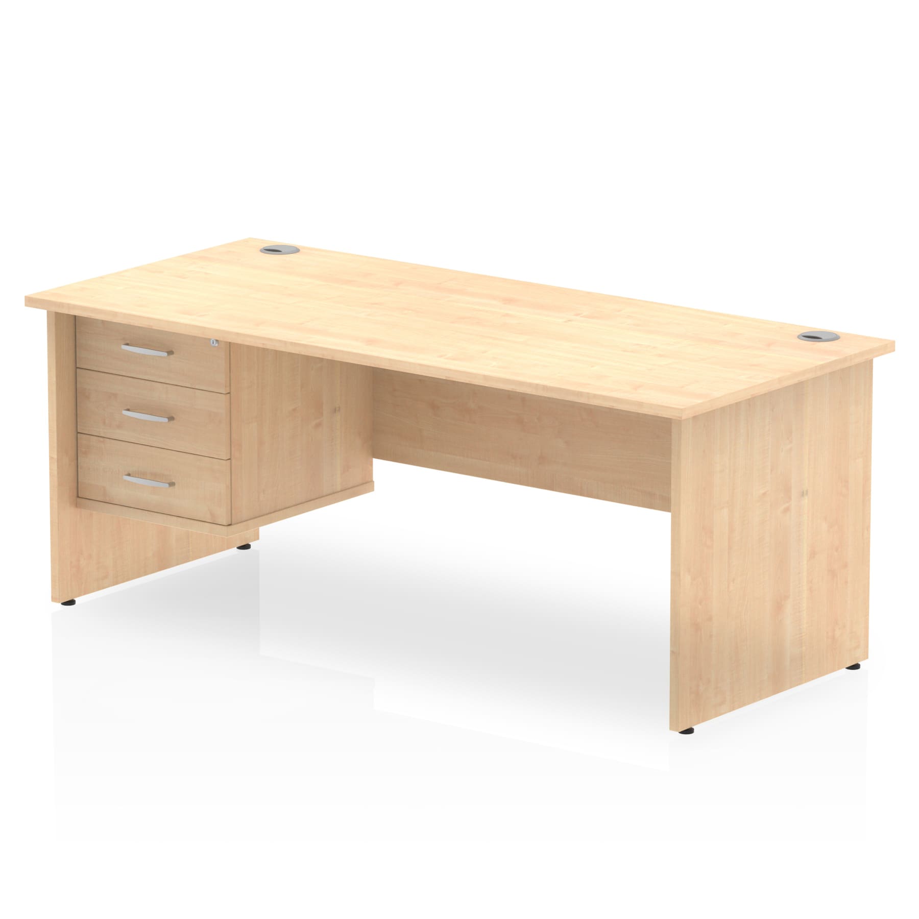 Impulse 1800mm Panel End Straigh Desk With Single Fixed Pedestal - Image 13