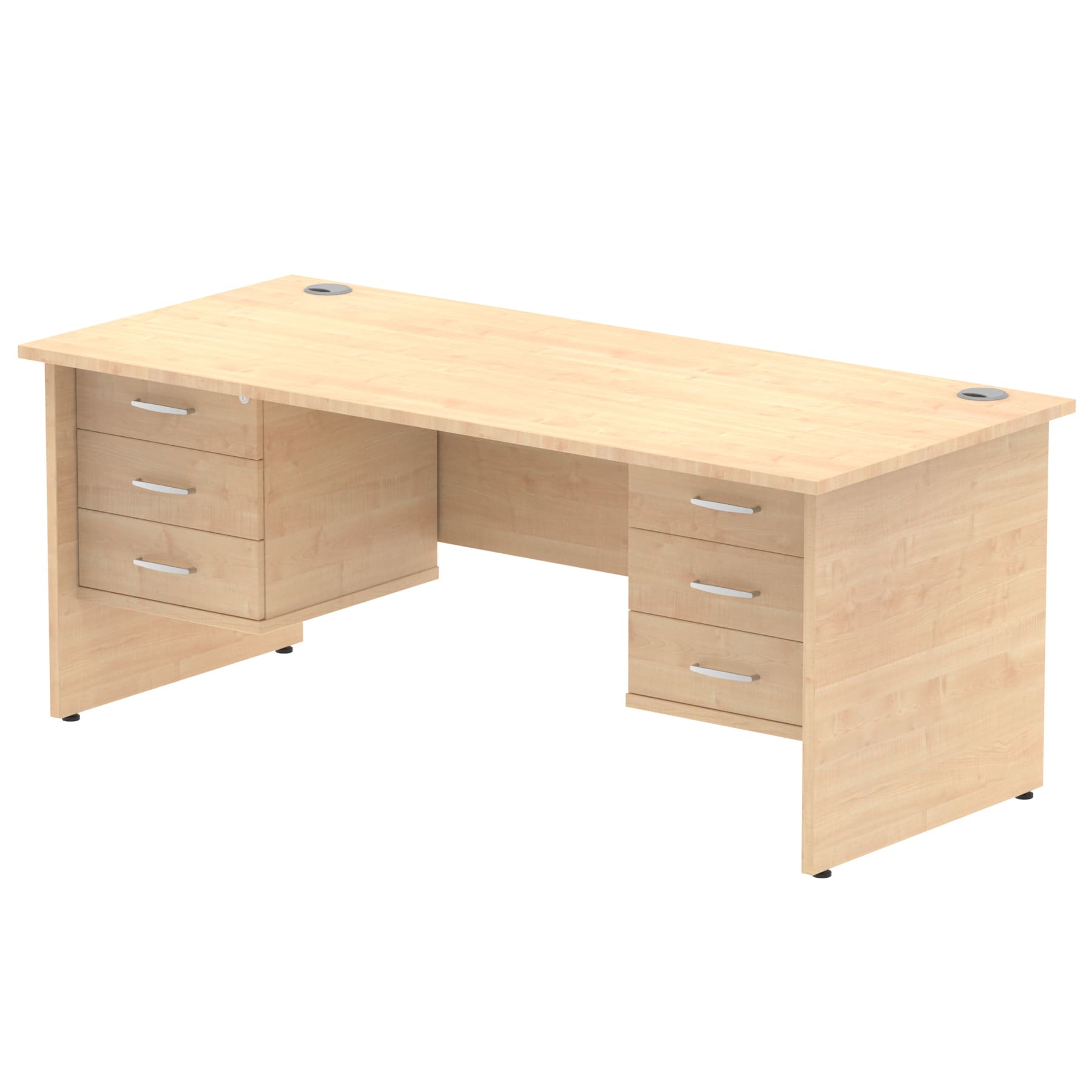 Impulse 1800mm Panel End Straight Desk With Two Fixed Pedestal - Image 15