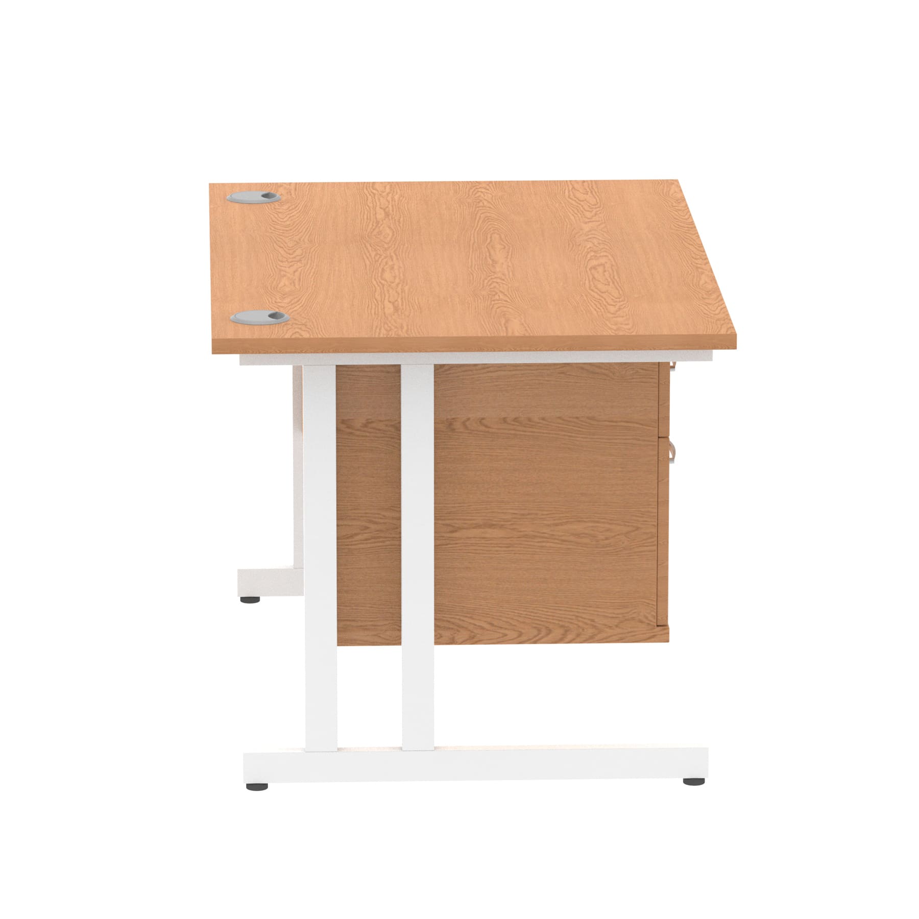 Impulse 1200mm Cantilever Straight Desk With Single Fixed Pedestal - Image 33