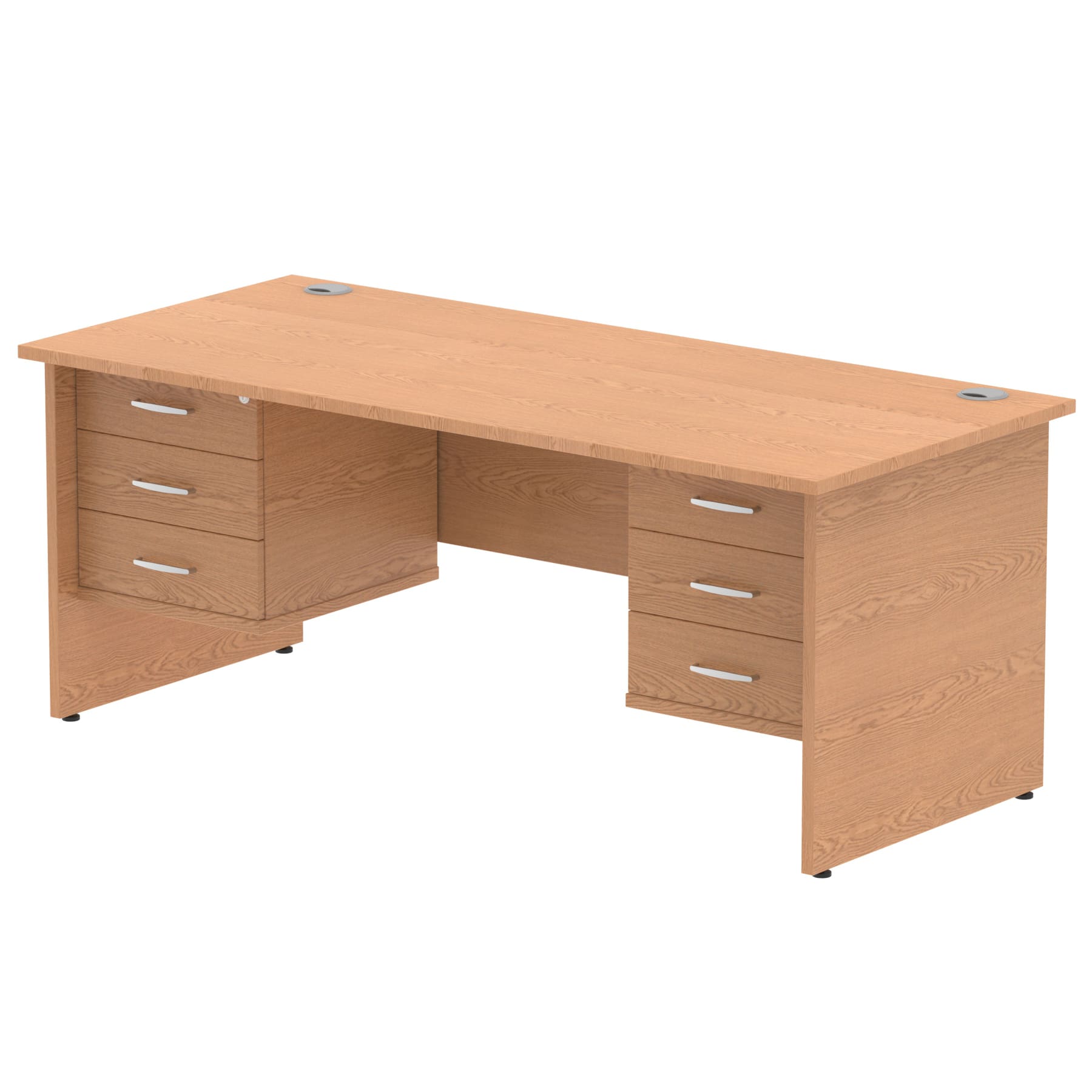 Impulse 1800mm Panel End Straight Desk With Two Fixed Pedestal - Image 19