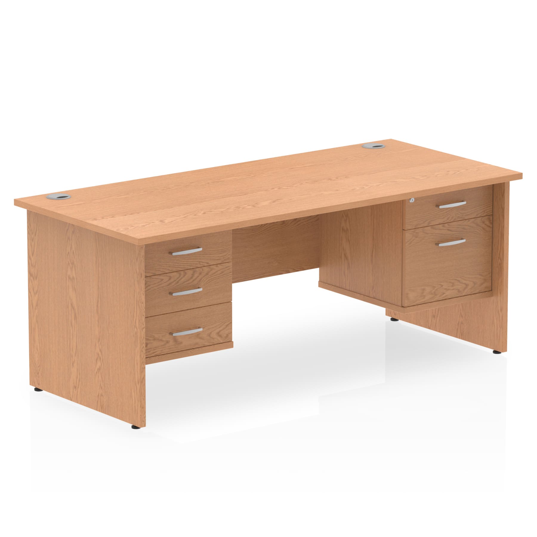 Impulse 1600mm Panel End Straight Desk With Two Fixed Pedestal - Image 20
