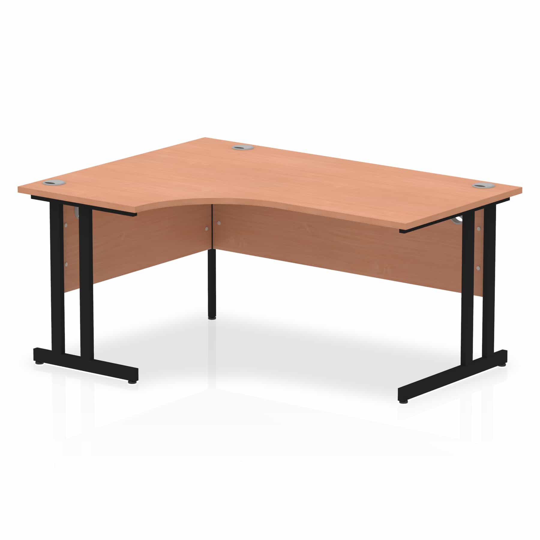 Impulse 1600mm Left Crescent Desk Cantilever Leg - Image 13