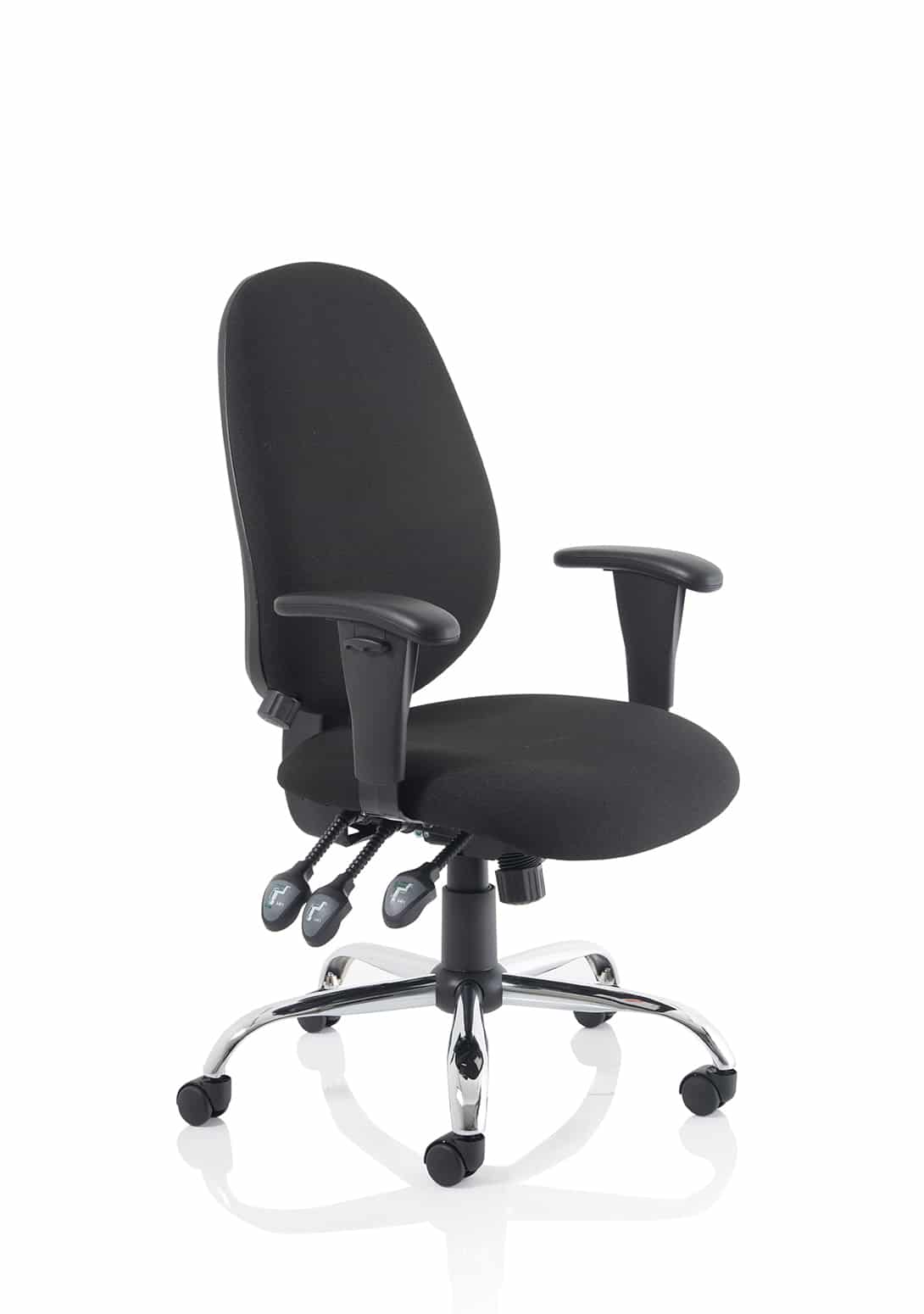 Lisbon Medium Back Task Operator Office Chair with Height Adjustable Arms