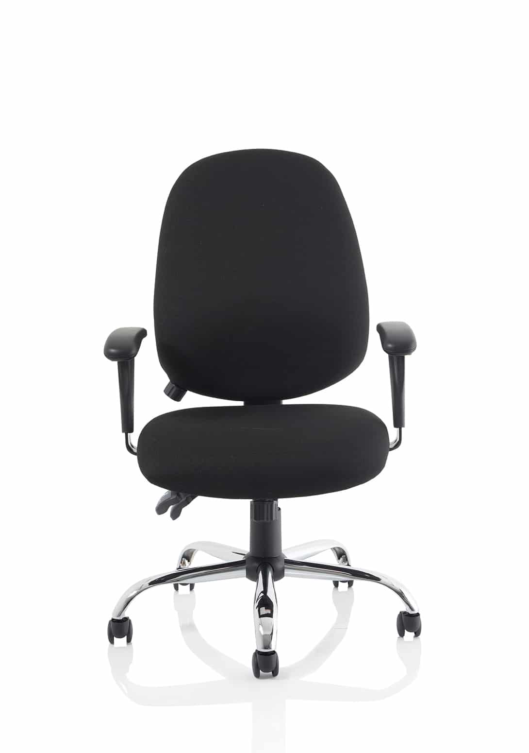 Lisbon Medium Back Task Operator Office Chair with Height Adjustable Arms - Image 2