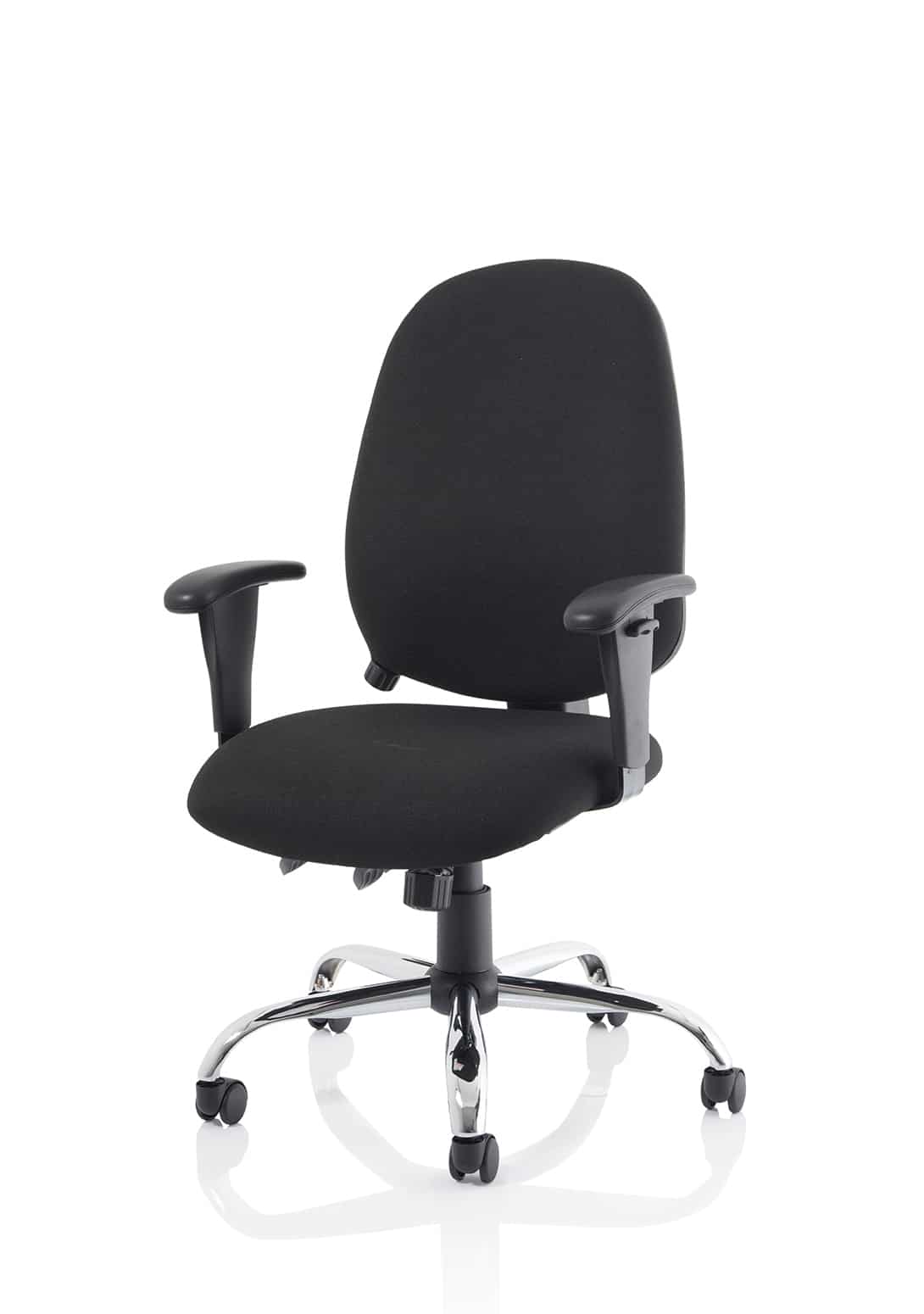 Lisbon Medium Back Task Operator Office Chair with Height Adjustable Arms - Image 3