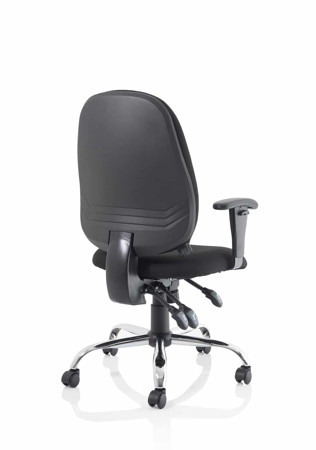 Lisbon Medium Back Task Operator Office Chair with Height Adjustable Arms - Image 7