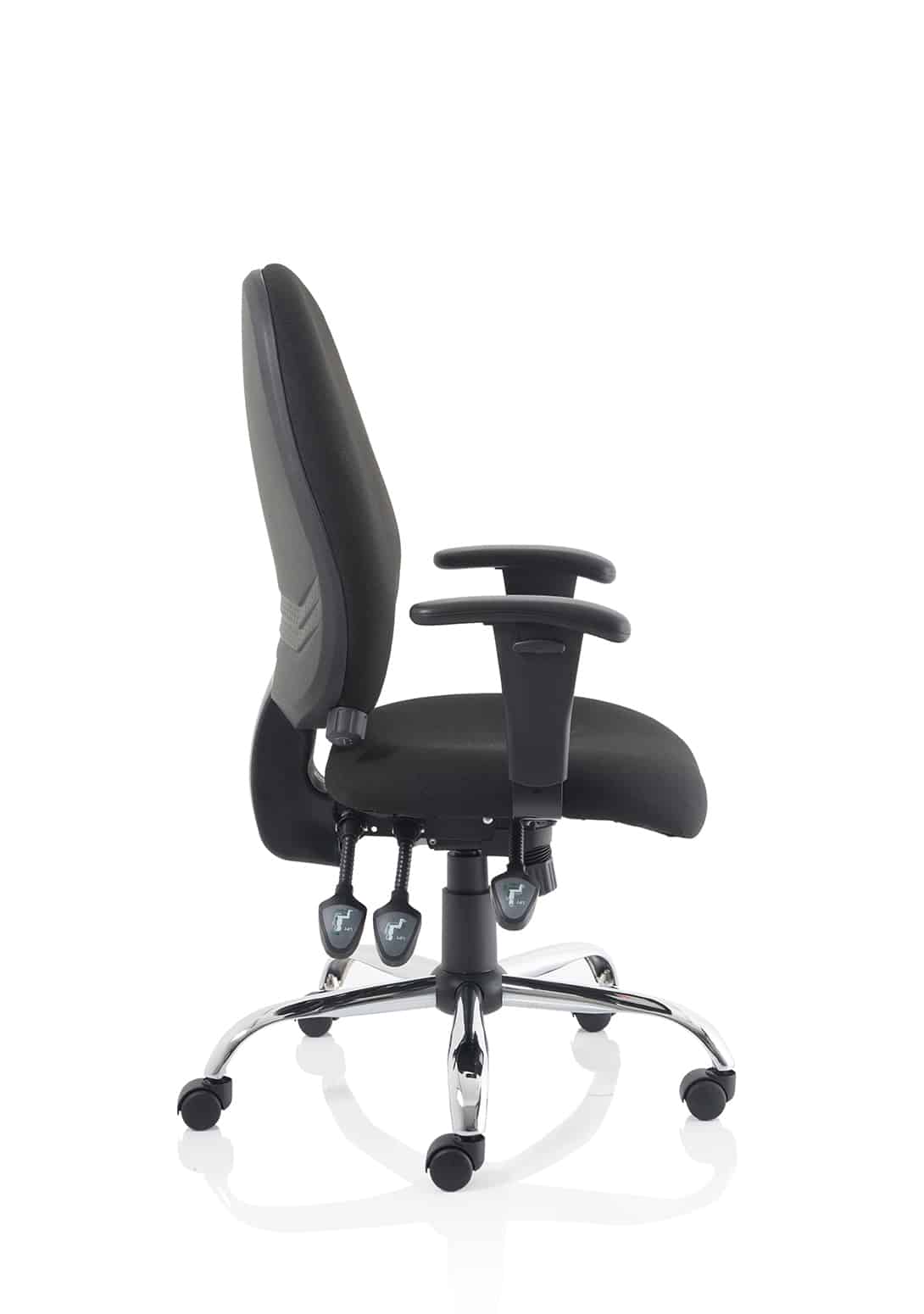 Lisbon Medium Back Task Operator Office Chair with Height Adjustable Arms - Image 8