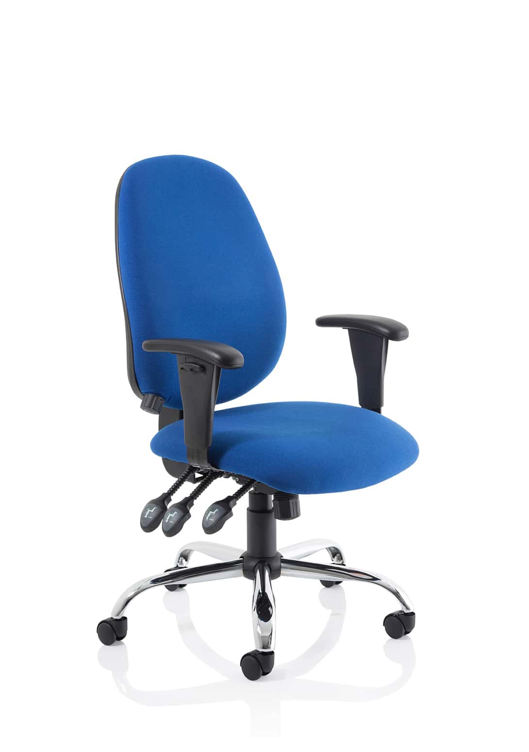 Lisbon Medium Back Task Operator Office Chair with Height Adjustable Arms - Image 9