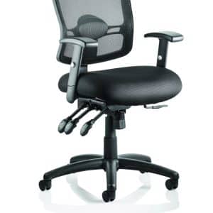 Portland III High Mesh Back Task Operator Office Chair with Arms