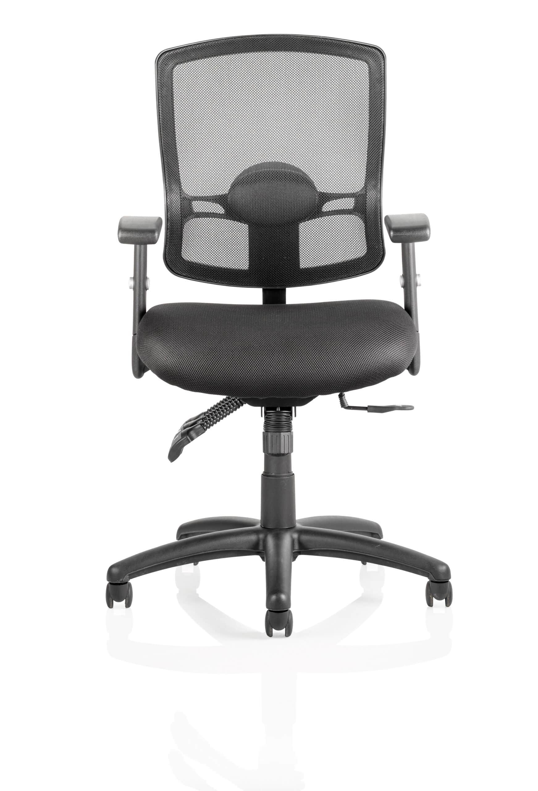 Portland III High Mesh Back Task Operator Office Chair with Arms - Image 2