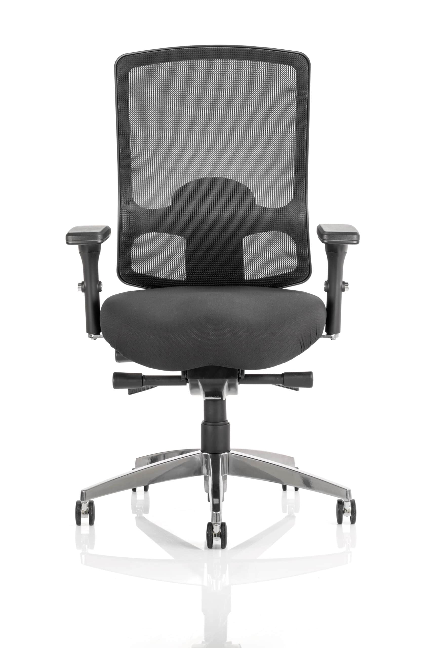 Regent High Mesh Back Ergonomic Task Operator Office Chair with Arms - Image 2