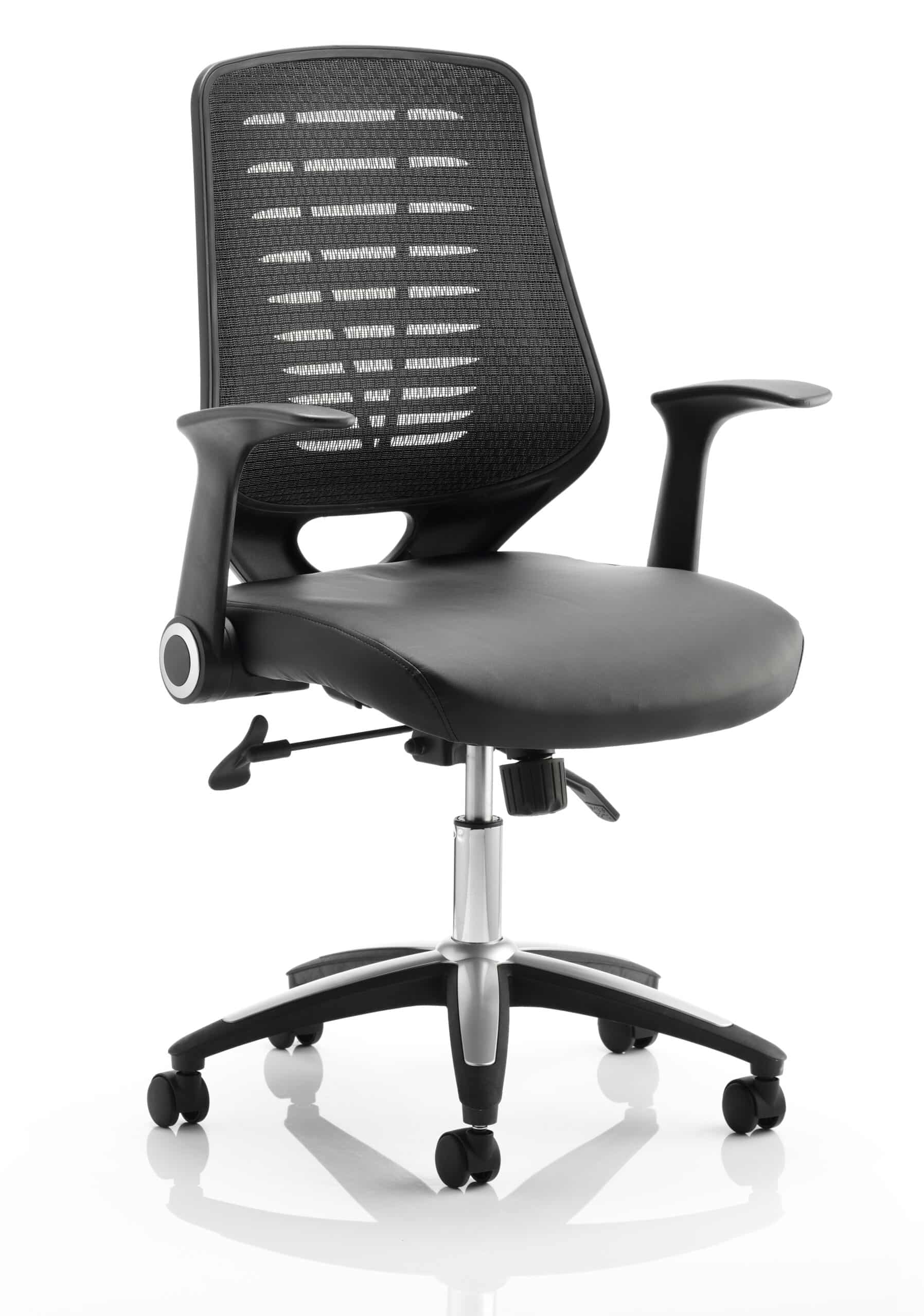 Relay Medium Mesh Back Task Operator Office Chair with Arms - Image 5