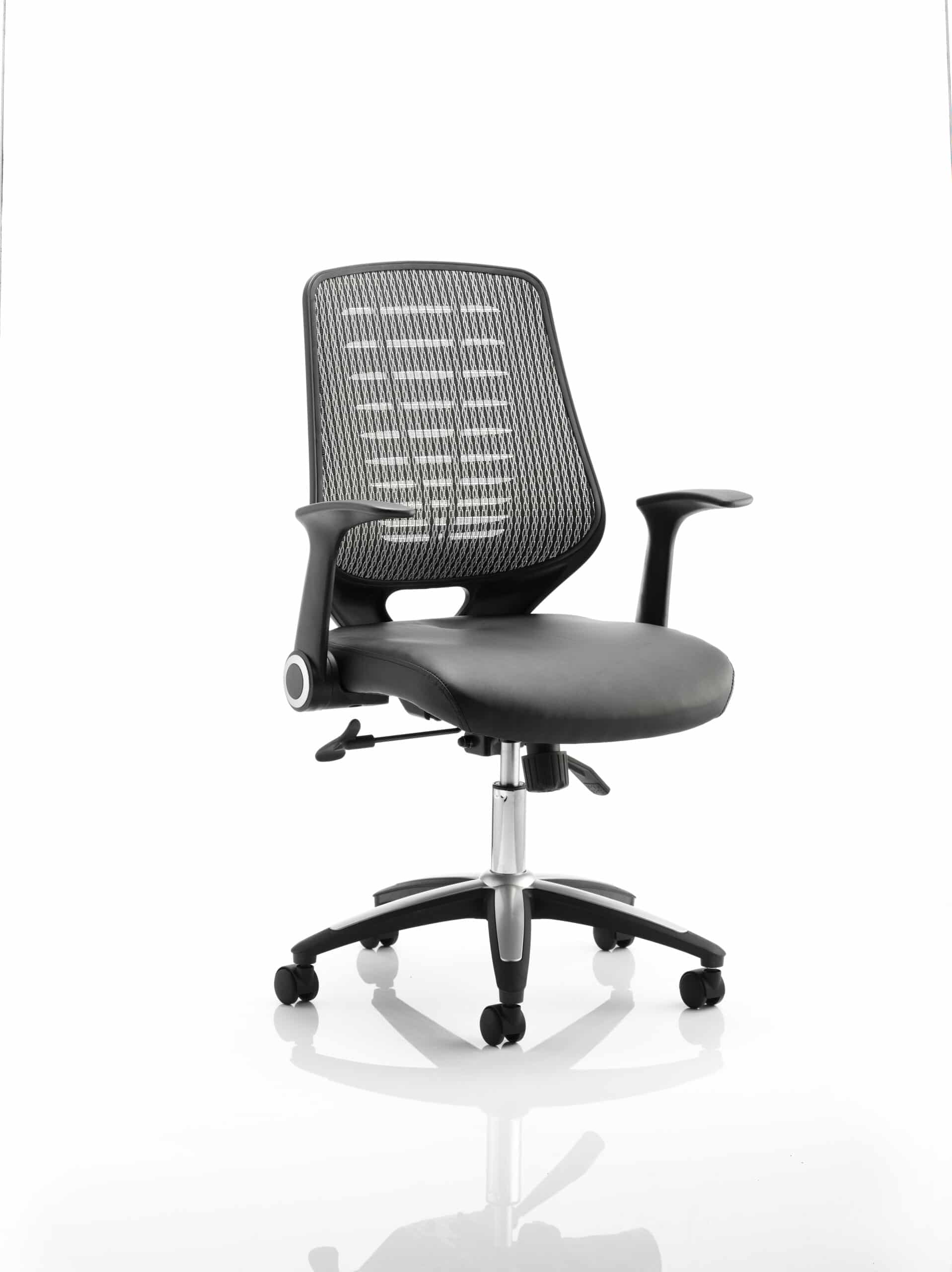 Relay Medium Mesh Back Task Operator Office Chair with Arms - Image 25