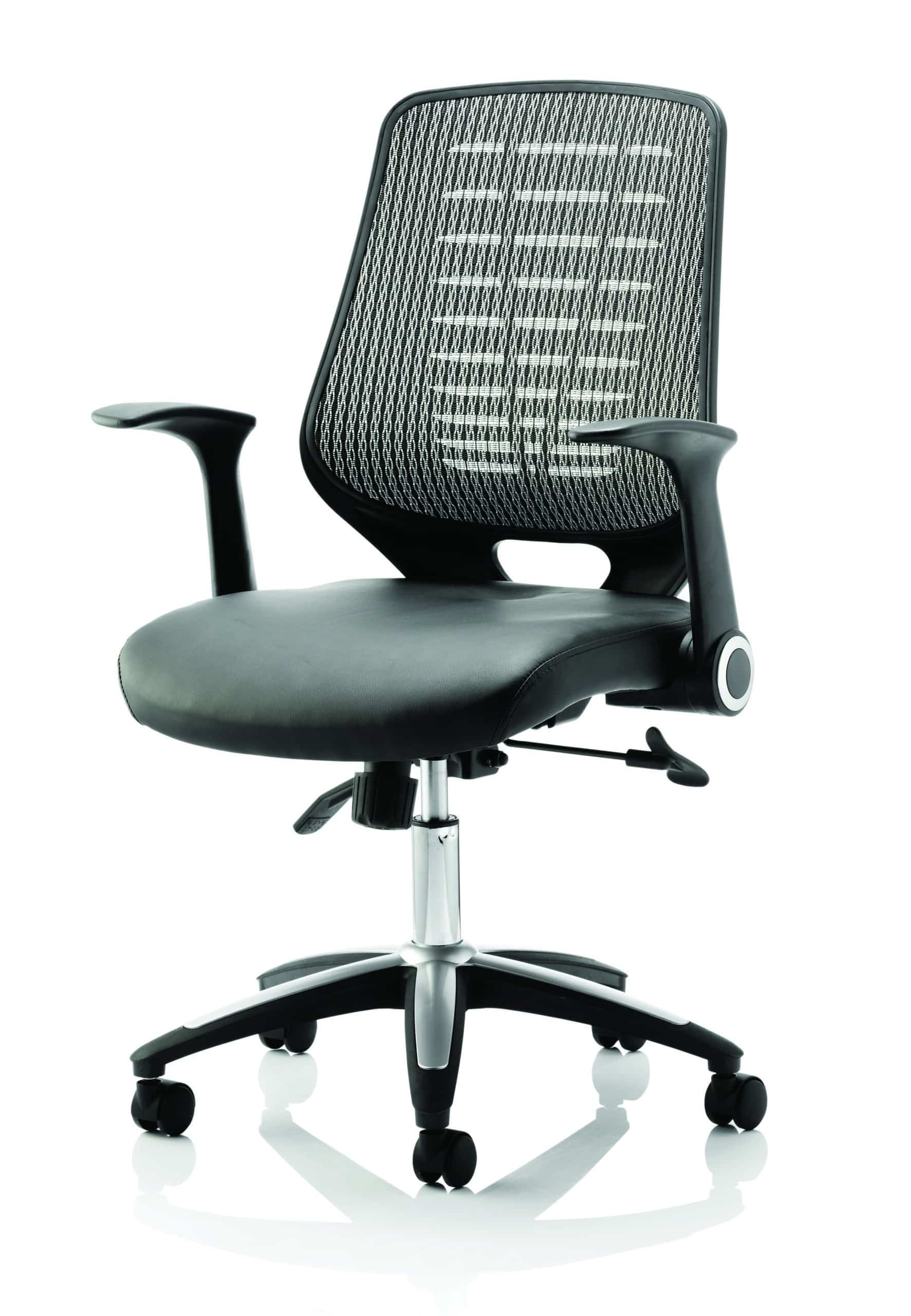 Relay Medium Mesh Back Task Operator Office Chair with Arms - Image 26
