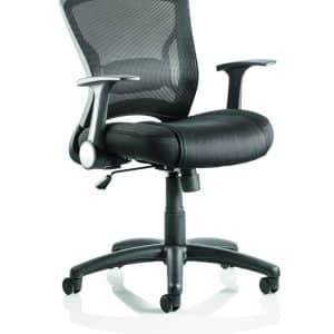 Zeus Medium Mesh Back Task Operator Office Chair with Arms