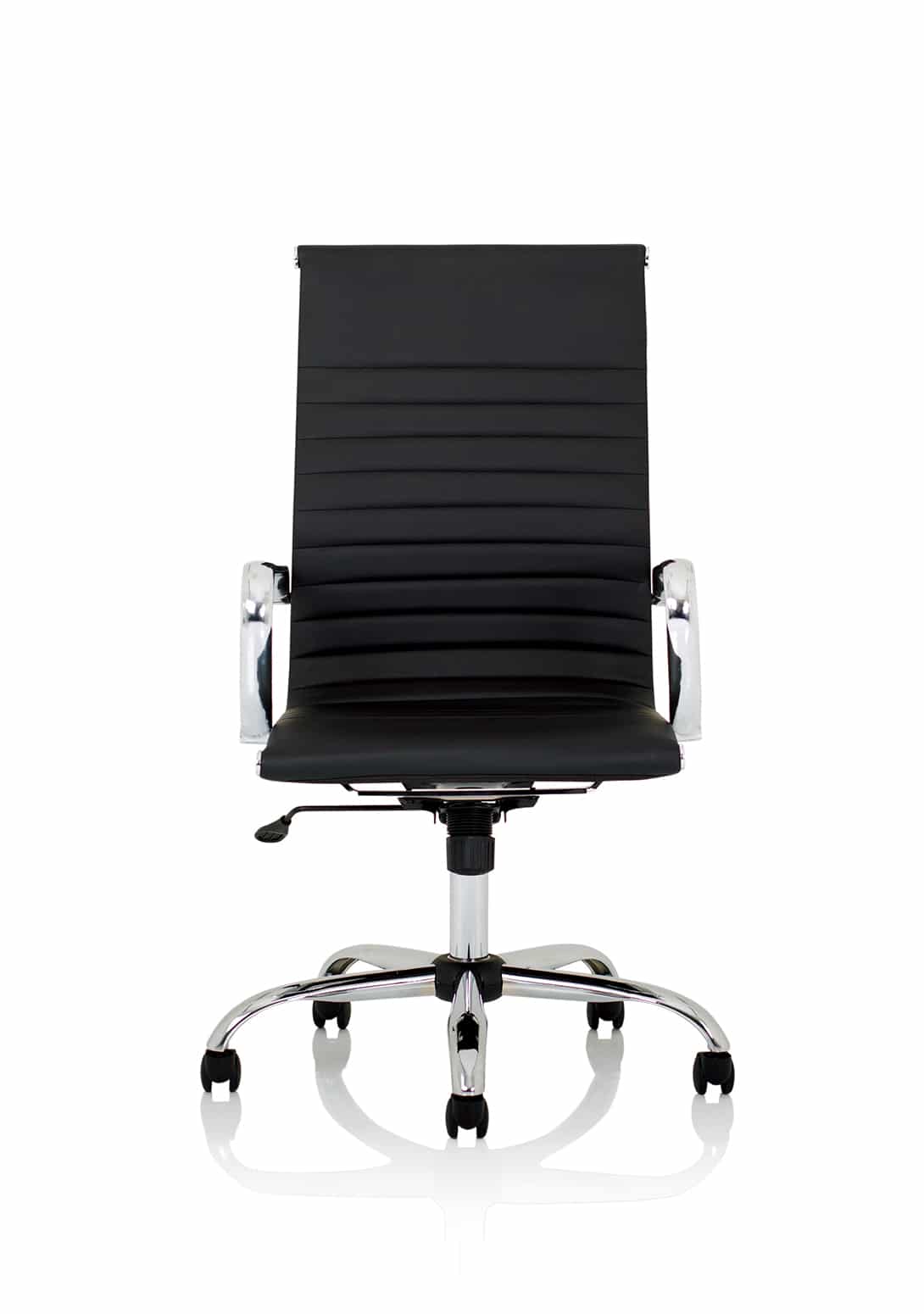 Nola Black Leather Executive Office Chair with Arms - Image 7