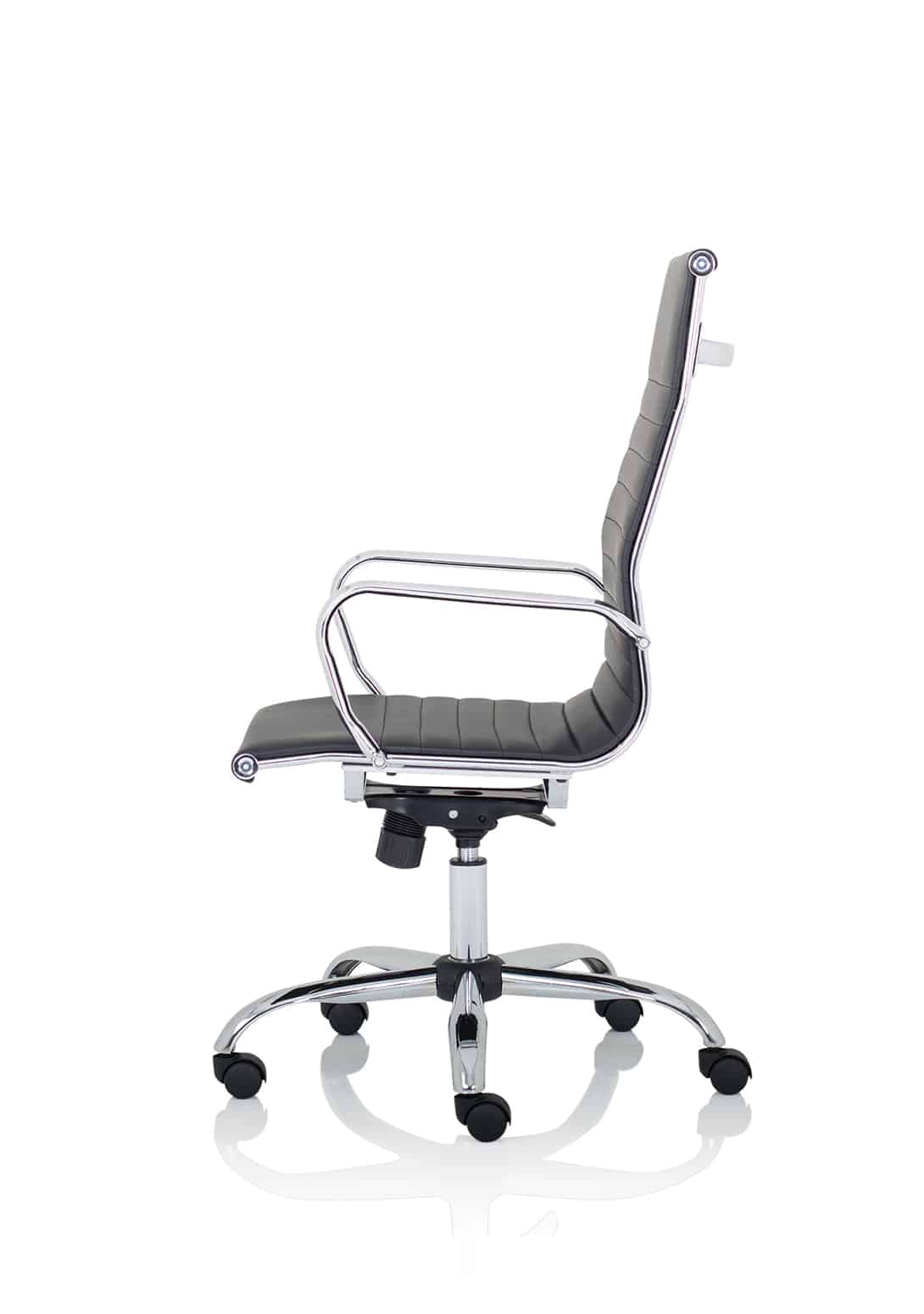 Nola Black Leather Executive Office Chair with Arms - Image 8