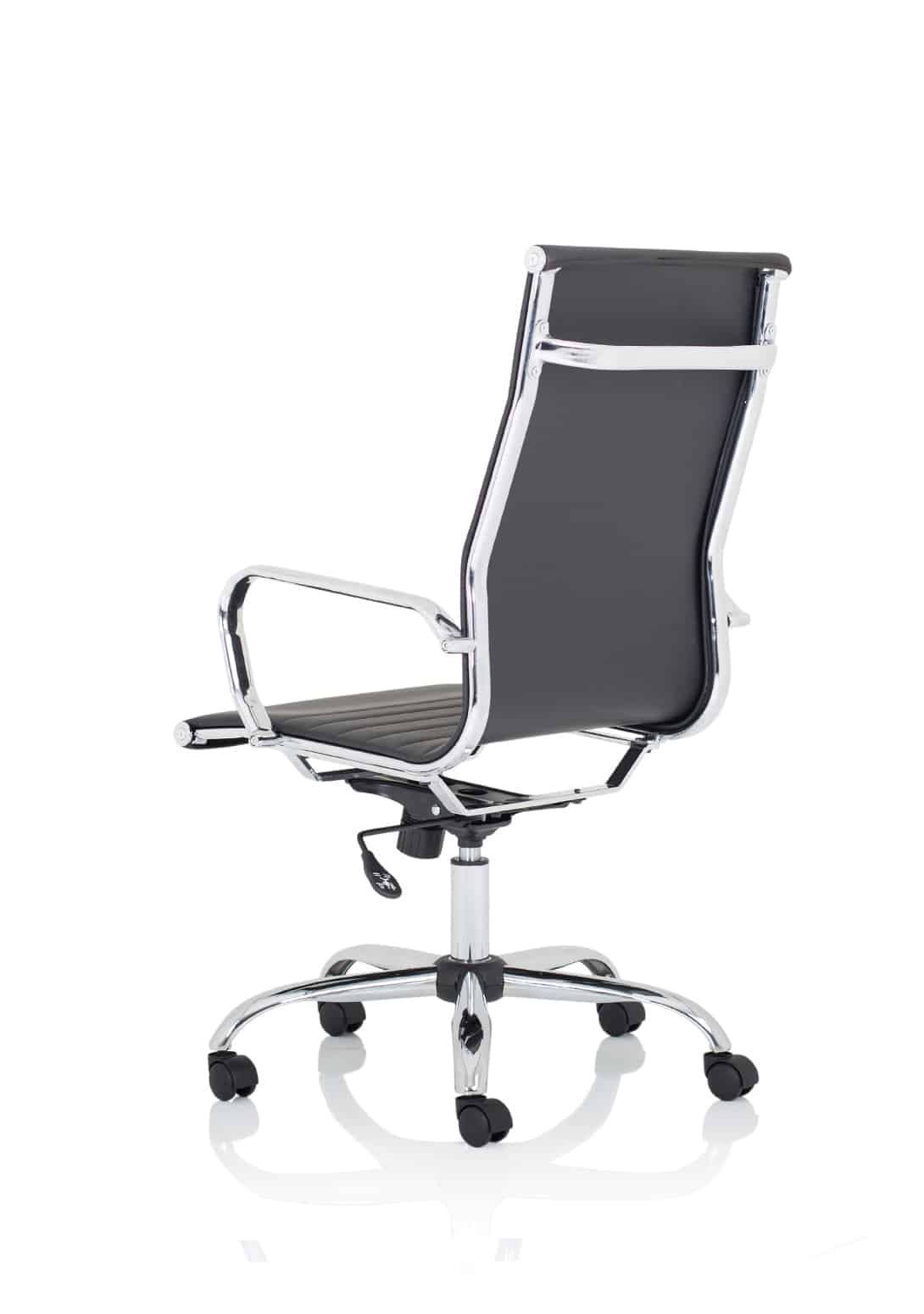 Nola Black Leather Executive Office Chair with Arms - Image 9