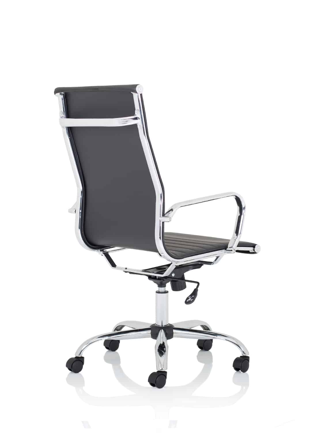 Nola Black Leather Executive Office Chair with Arms - Image 10