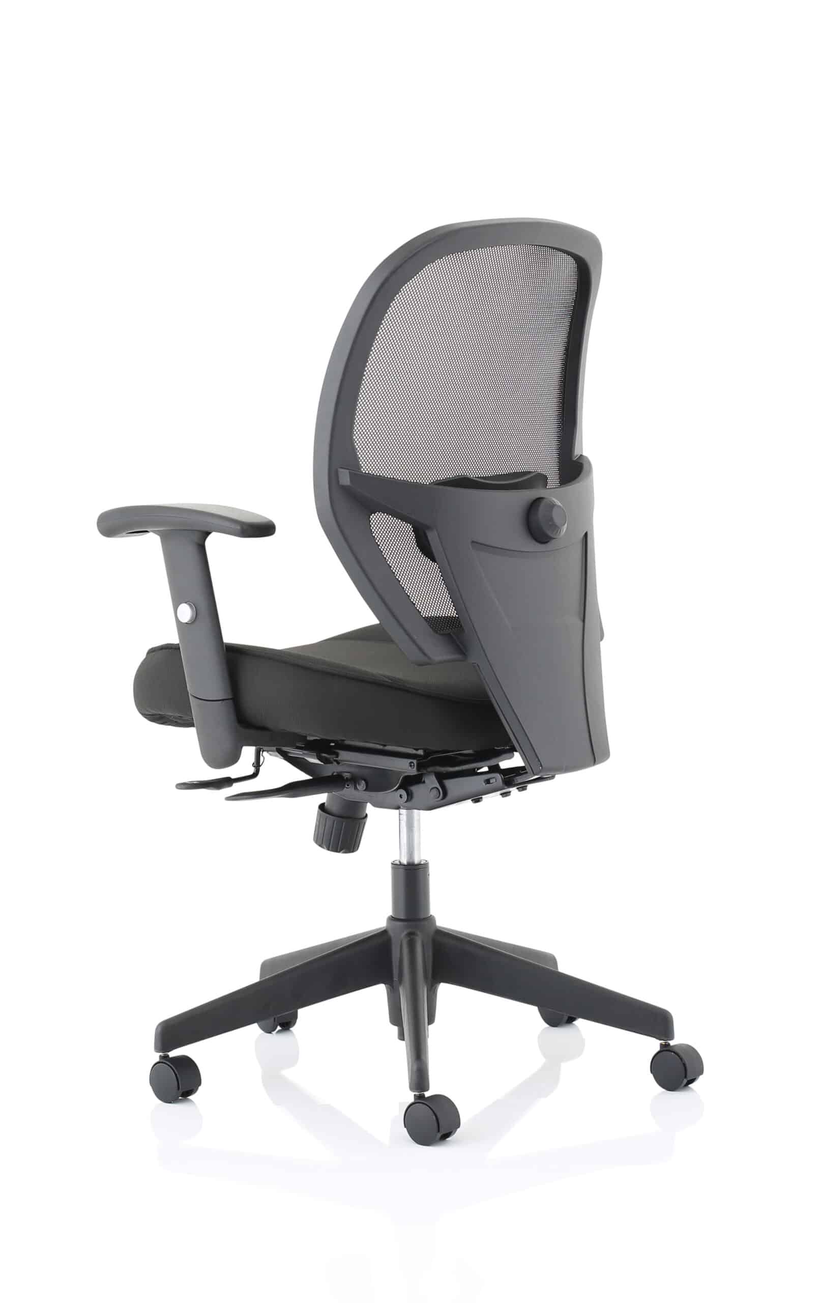 Denver High Mesh Back Black Task Operator Office Chair with Arms - Image 5