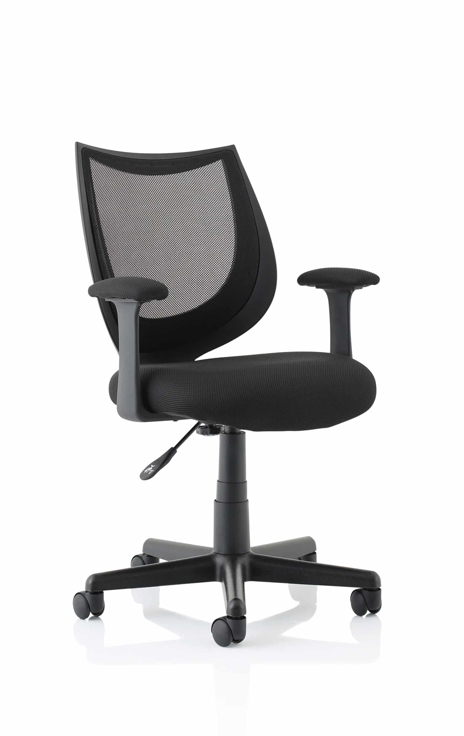 Camden Medium Back Black Mesh Task Operator Office Chair With Arms
