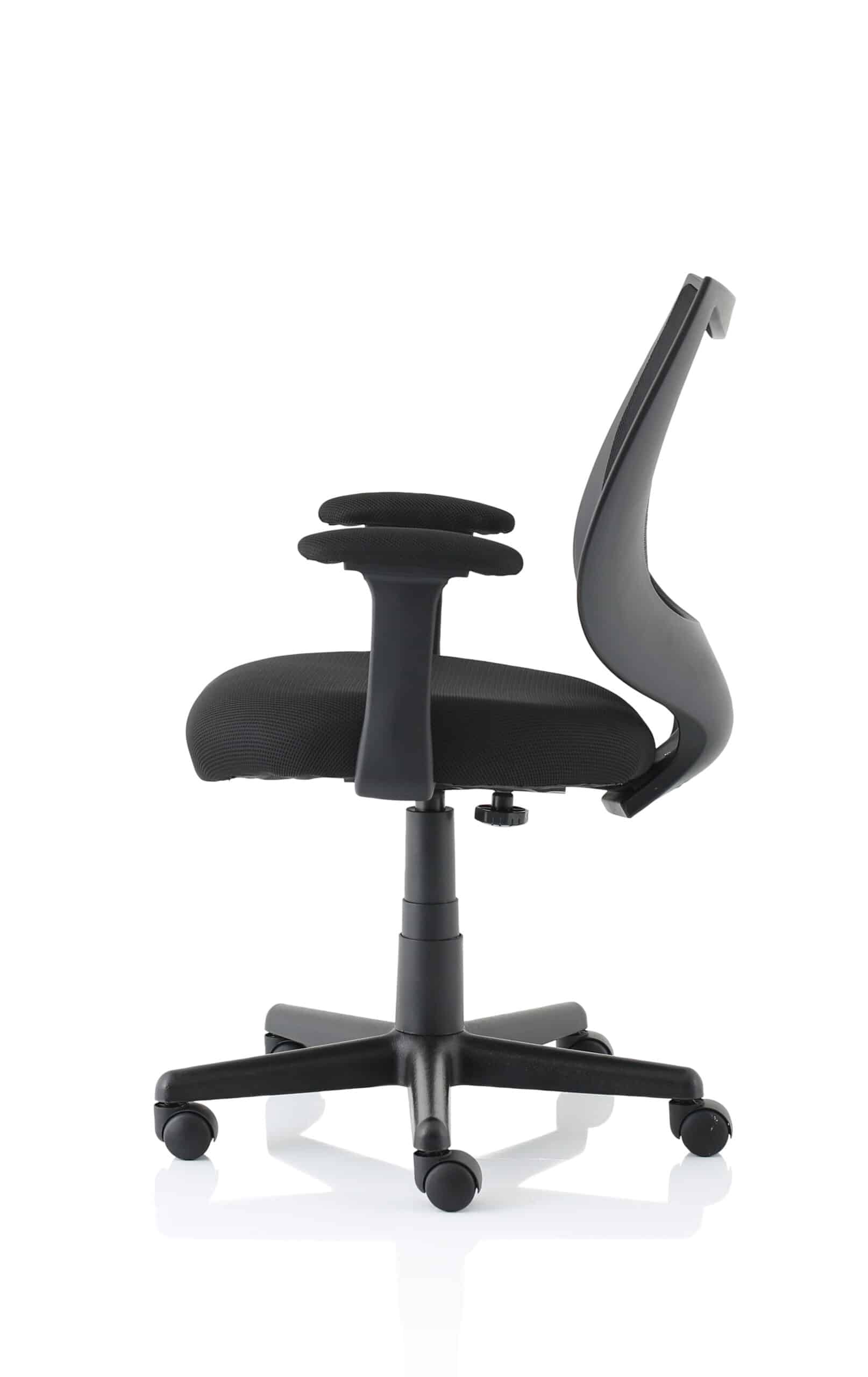 Camden Medium Back Black Mesh Task Operator Office Chair With Arms - Image 4