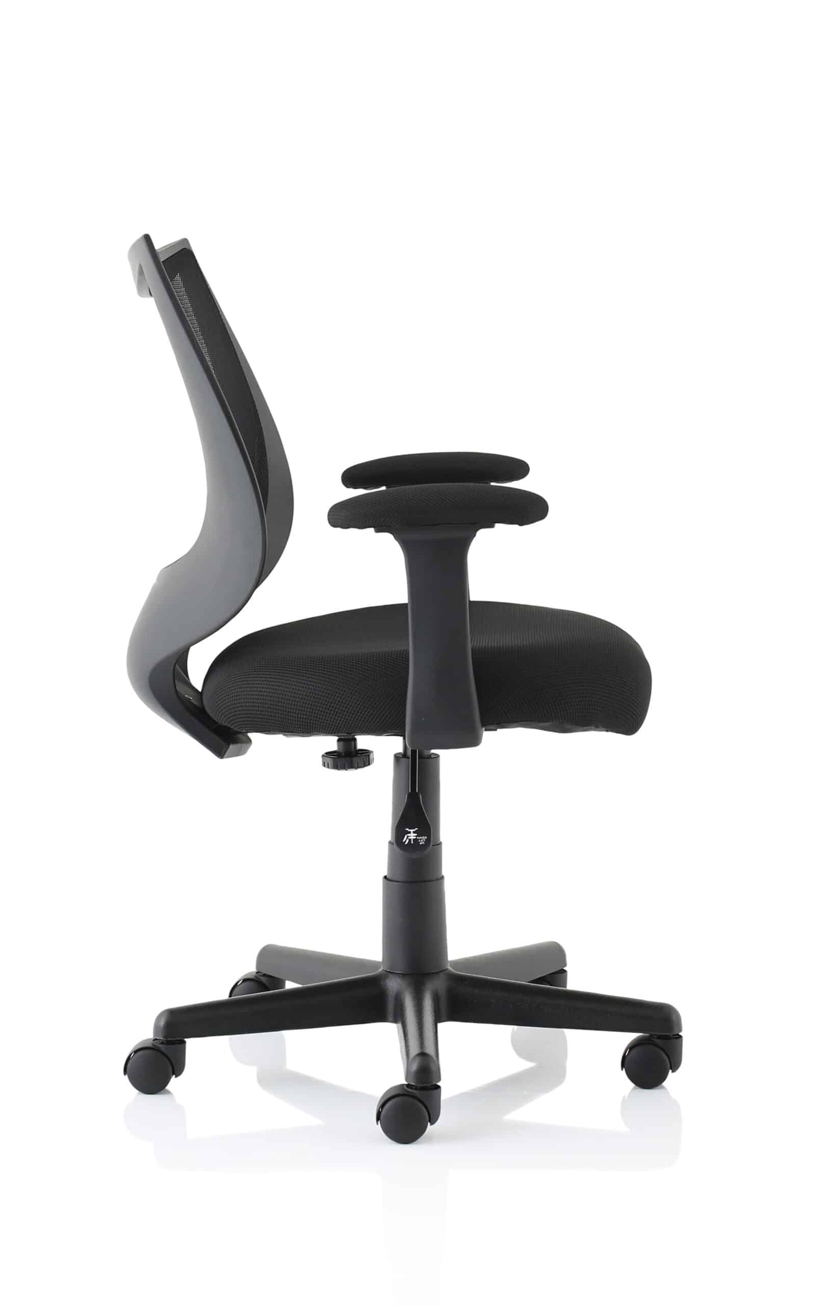 Camden Medium Back Black Mesh Task Operator Office Chair With Arms - Image 8