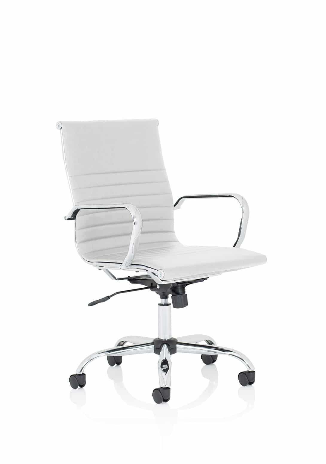 Nola Black Leather Executive Office Chair with Arms - Image 5