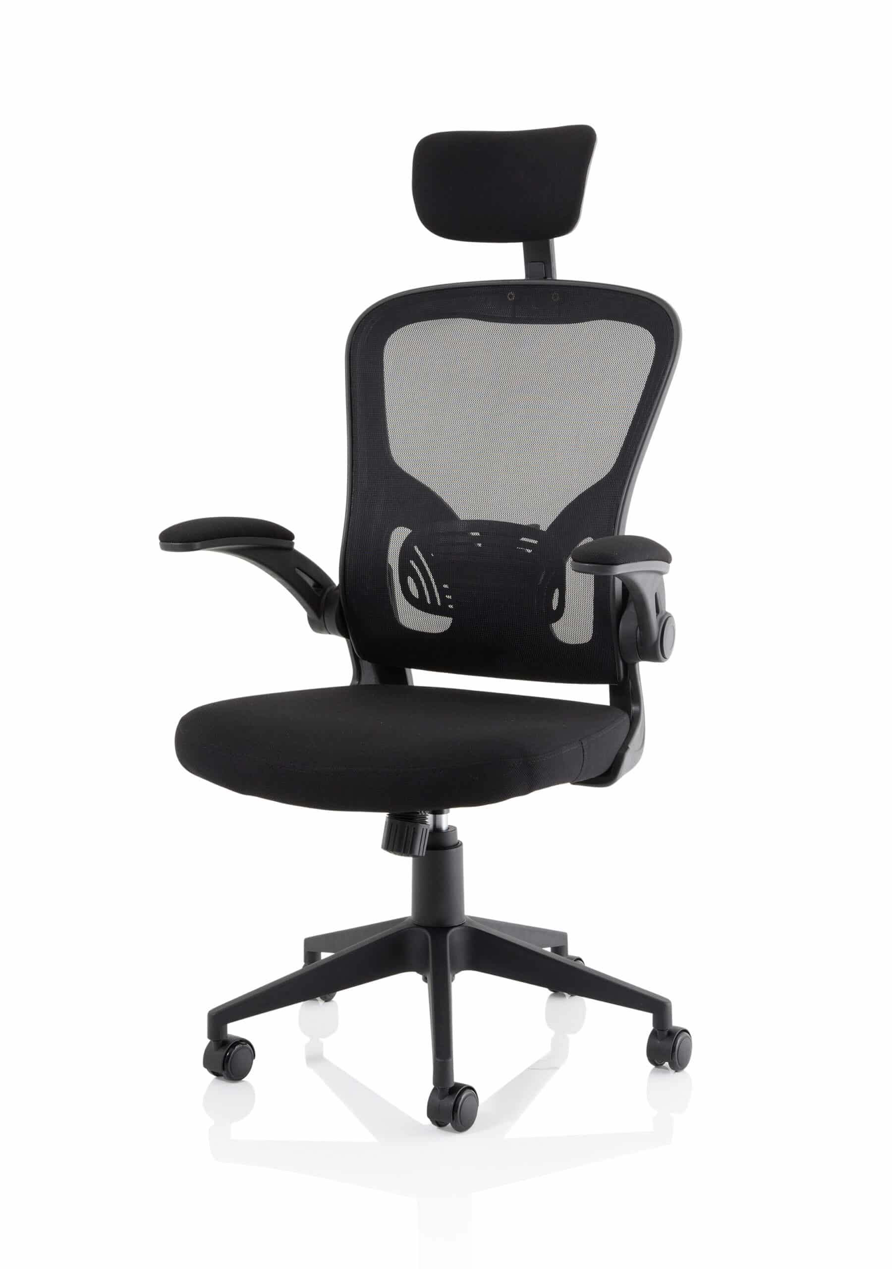 Ace Executive Mesh Chair With Folding Arms - Image 3