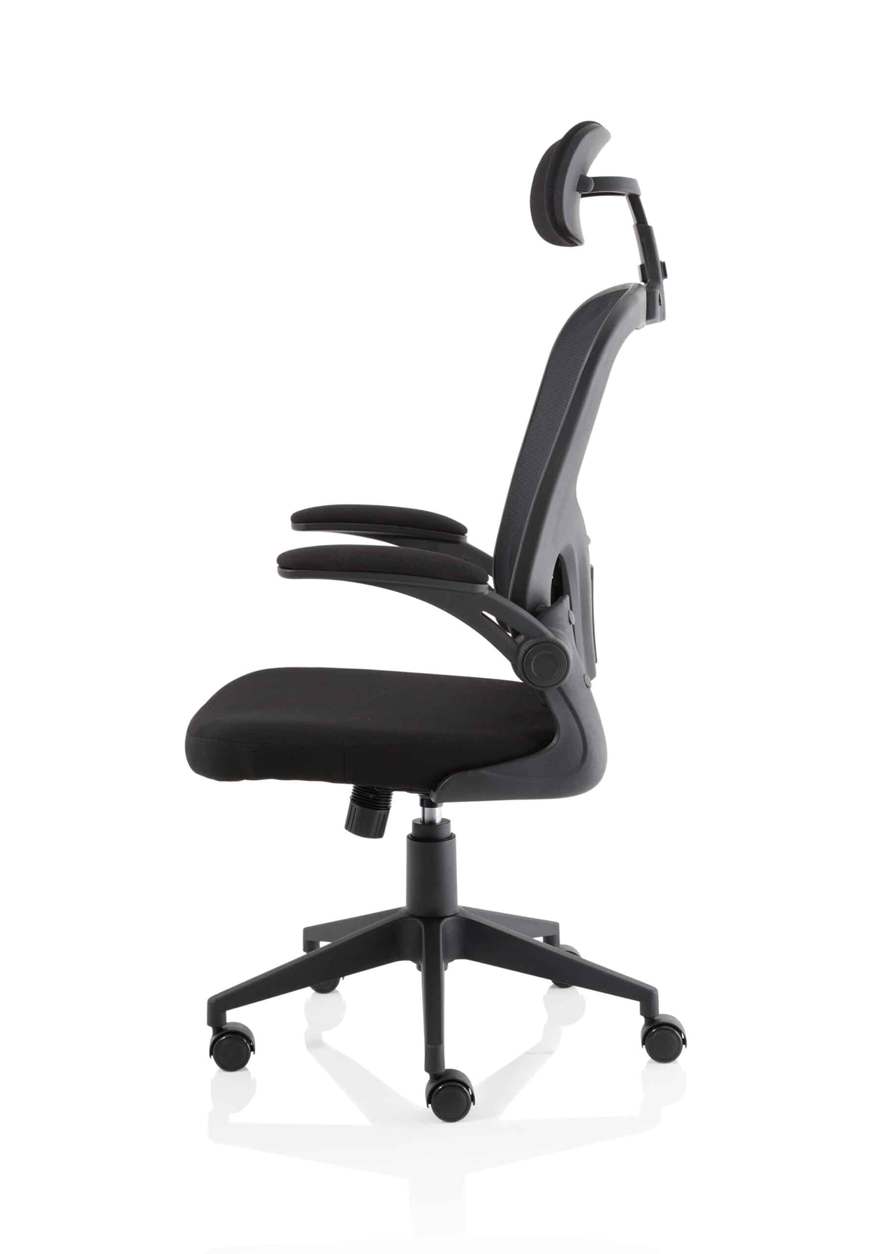 Ace Executive Mesh Chair With Folding Arms - Image 4