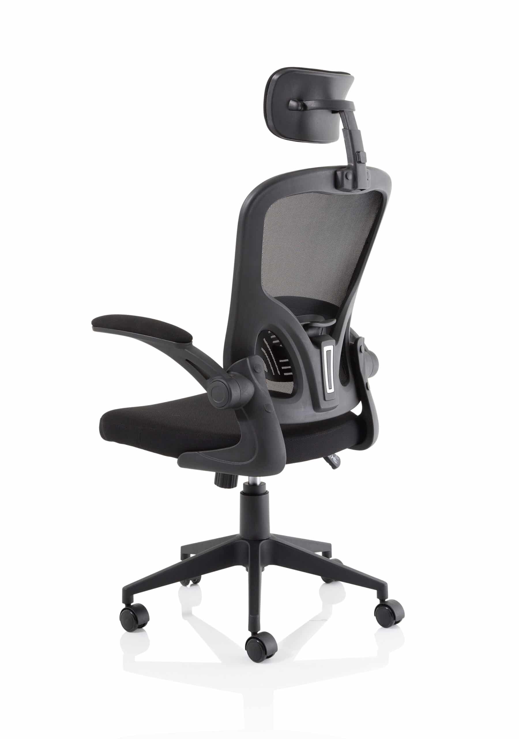 Ace Executive Mesh Chair With Folding Arms - Image 5