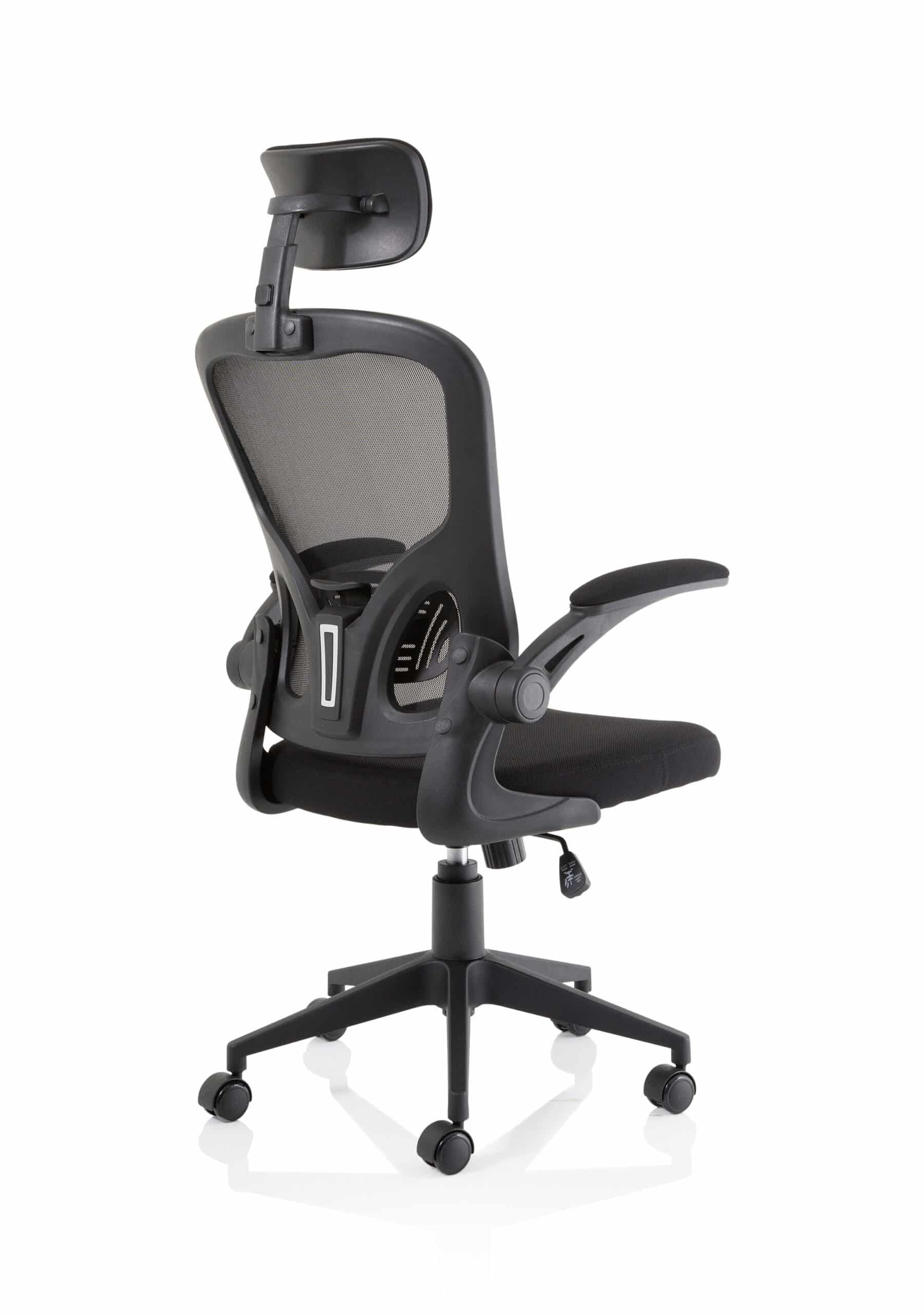 Ace Executive Mesh Chair With Folding Arms - Image 7