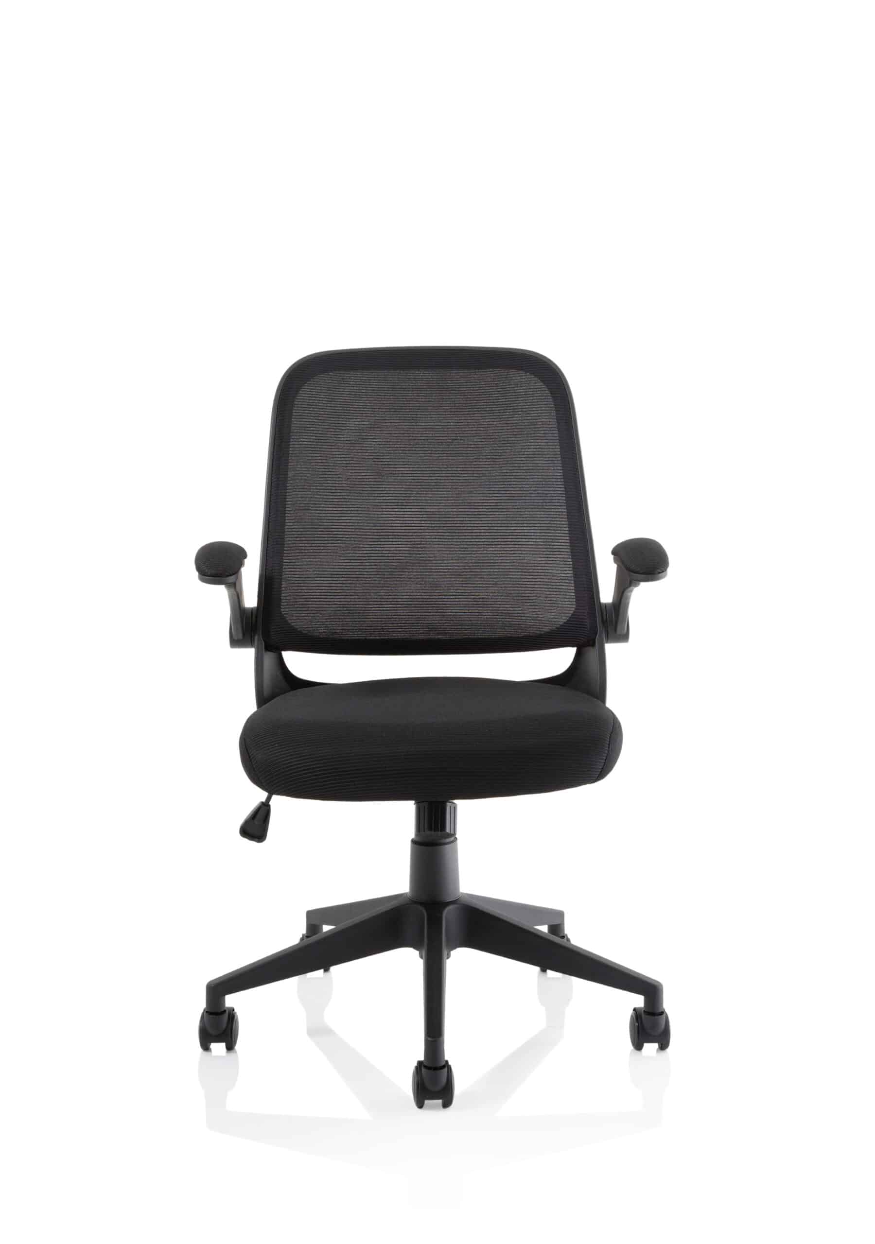 Crew Task Operator Mesh Chair With Folding Arms - Image 2