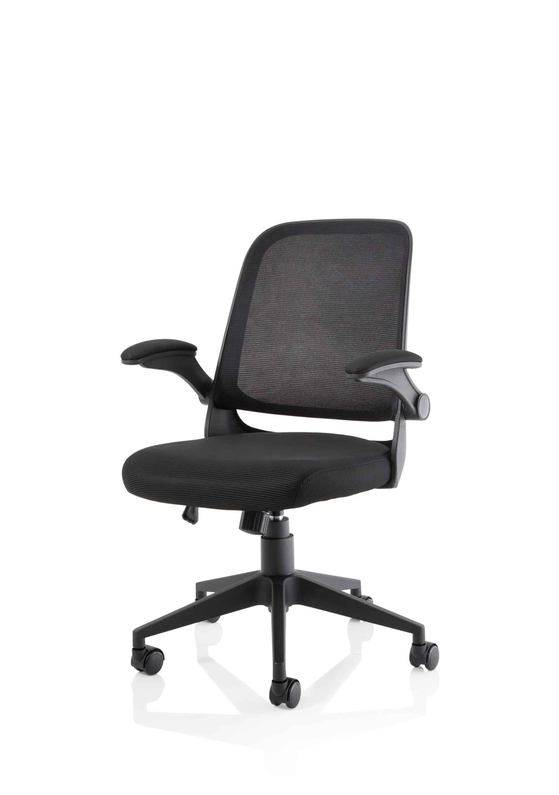 Crew Task Operator Mesh Chair With Folding Arms - Image 3