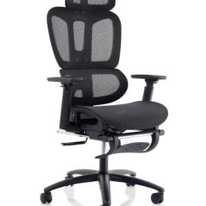 Horizon Executive Mesh Chair With Height Adjustable Arms and Footrest