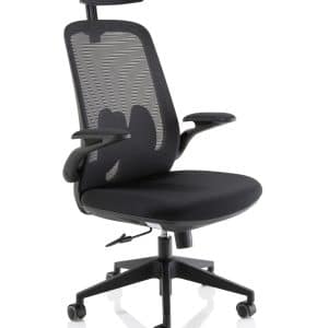Sigma Executive Mesh Chair With Folding Arms