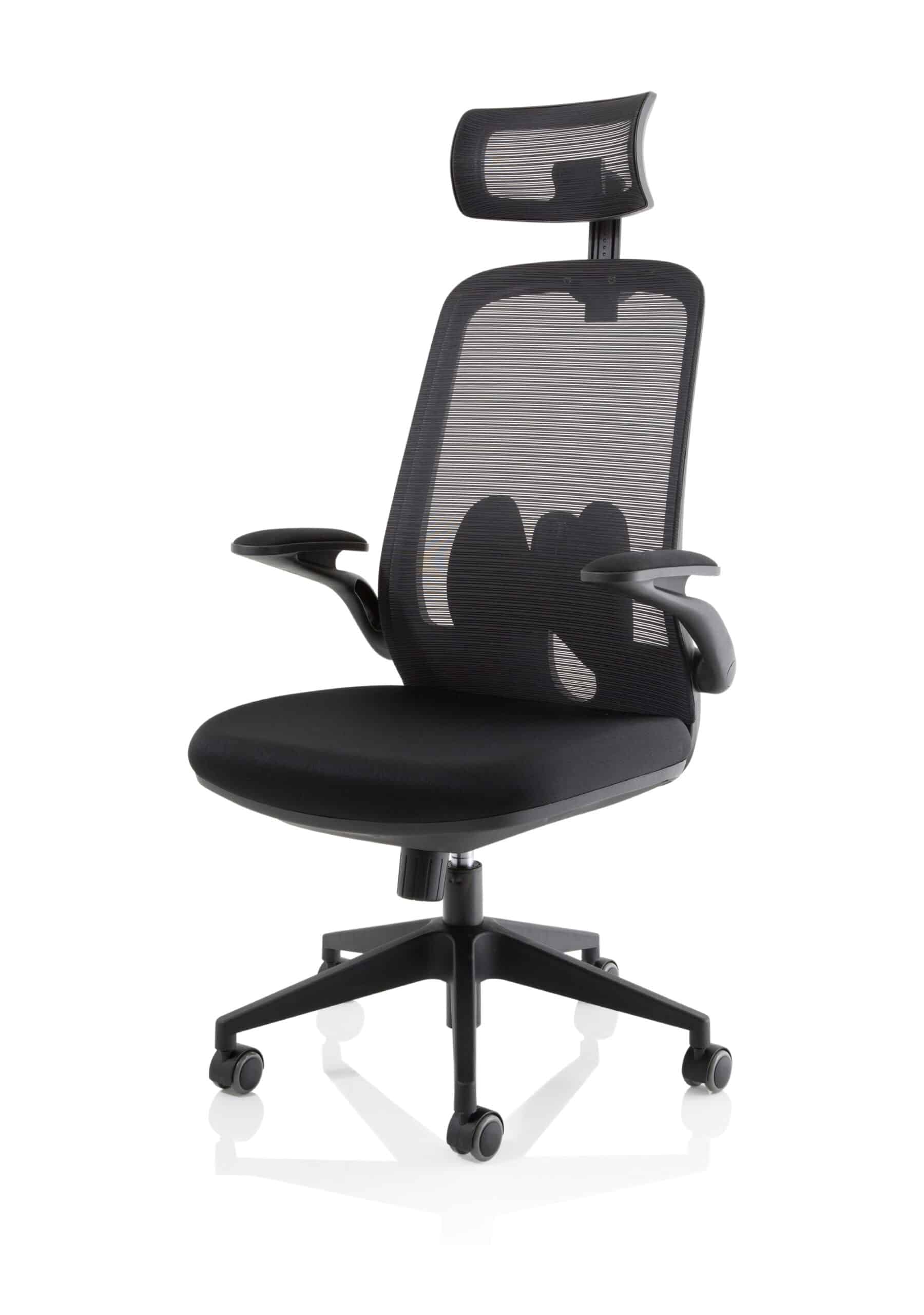 Sigma Executive Mesh Chair With Folding Arms - Image 3