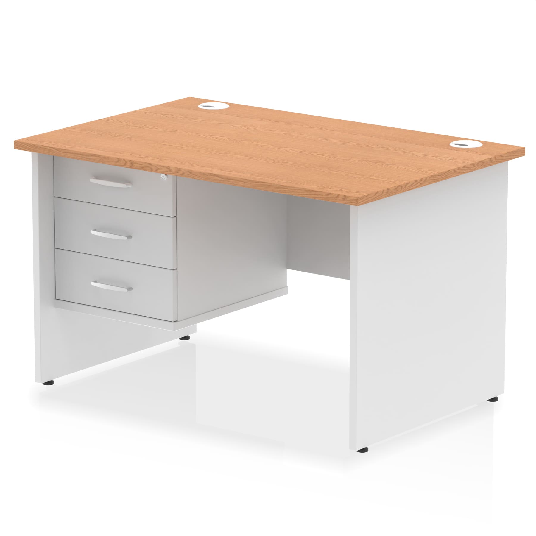 Impulse 1200mm Panel End Straight Desk With Single Fixed Pedestal - Image 20