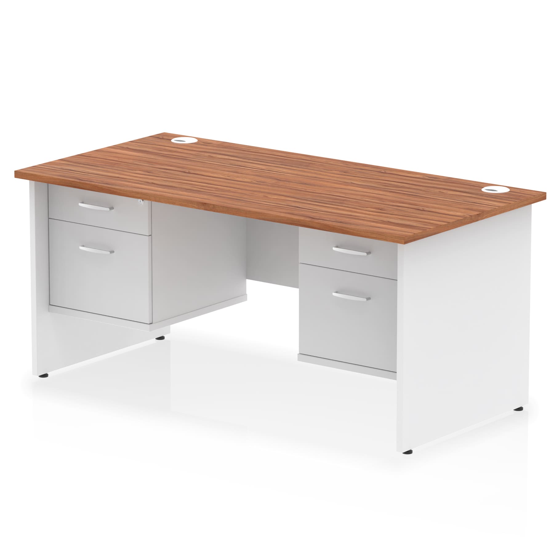 Impulse 1600mm Panel End Straight Desk With Two Fixed Pedestal - Image 28
