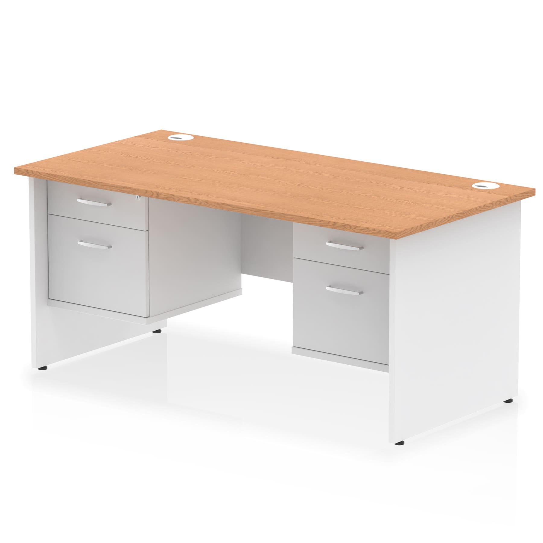 Impulse 1600mm Panel End Straight Desk With Two Fixed Pedestal - Image 21