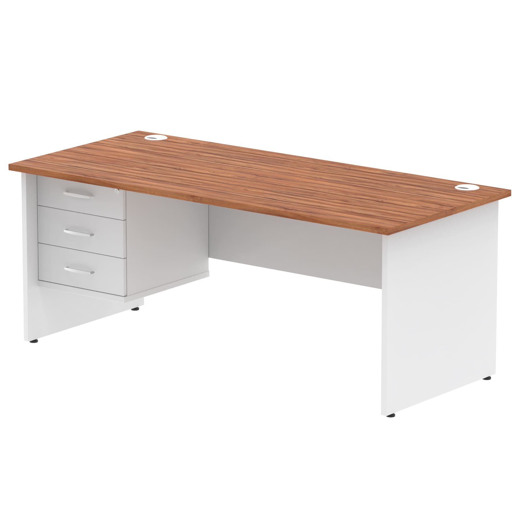 Impulse 1800mm Panel End Straigh Desk With Single Fixed Pedestal - Image 26
