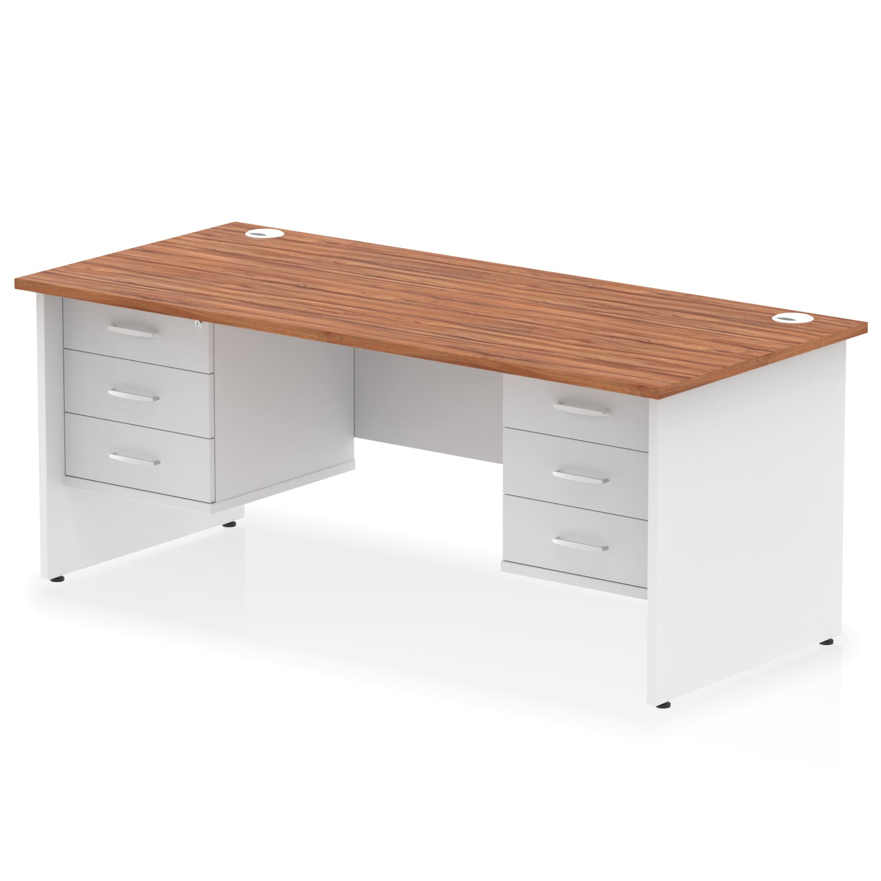 Impulse 1800mm Panel End Straight Desk With Two Fixed Pedestal - Image 30