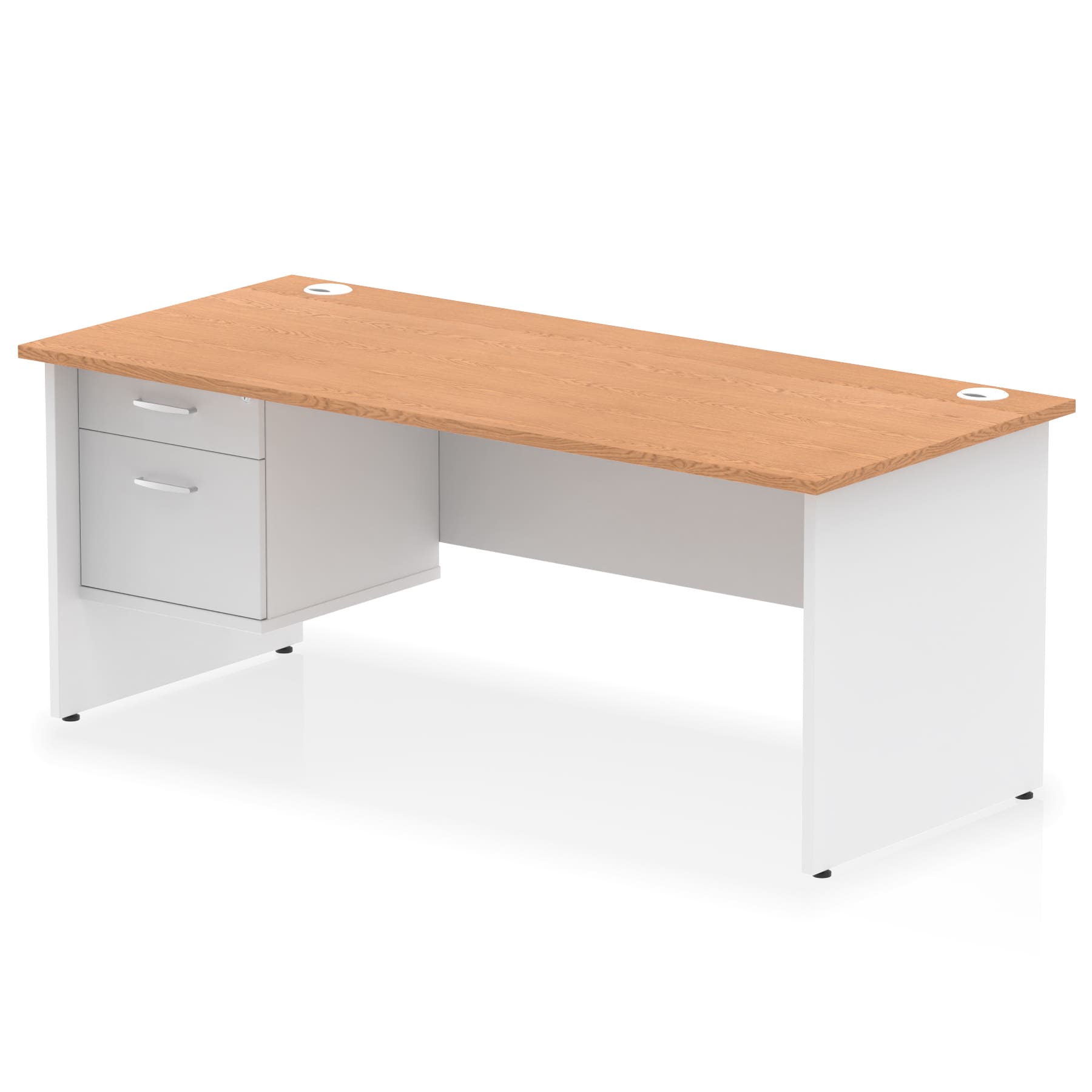 Impulse 1800mm Panel End Straigh Desk With Single Fixed Pedestal - Image 19