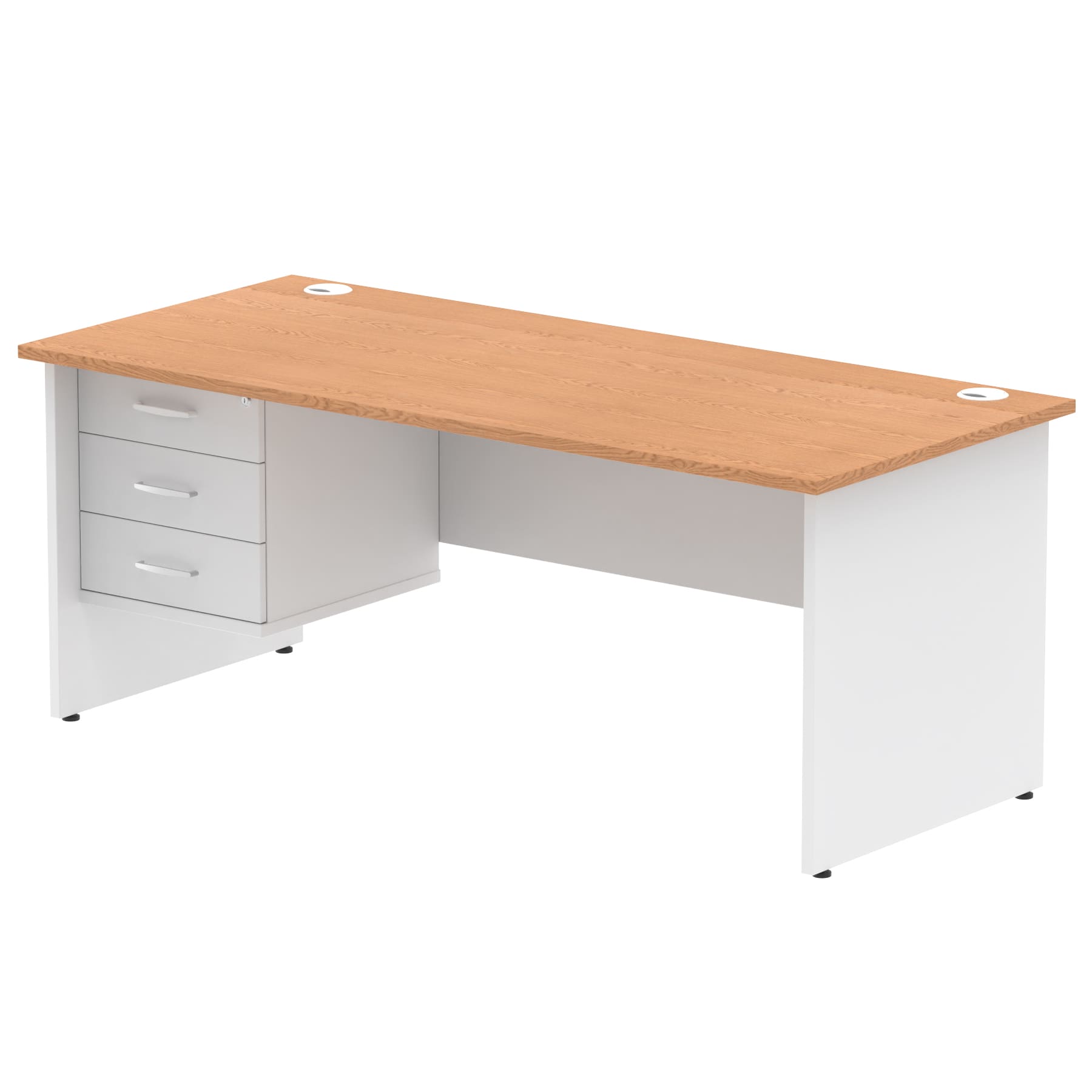 Impulse 1800mm Panel End Straigh Desk With Single Fixed Pedestal - Image 20