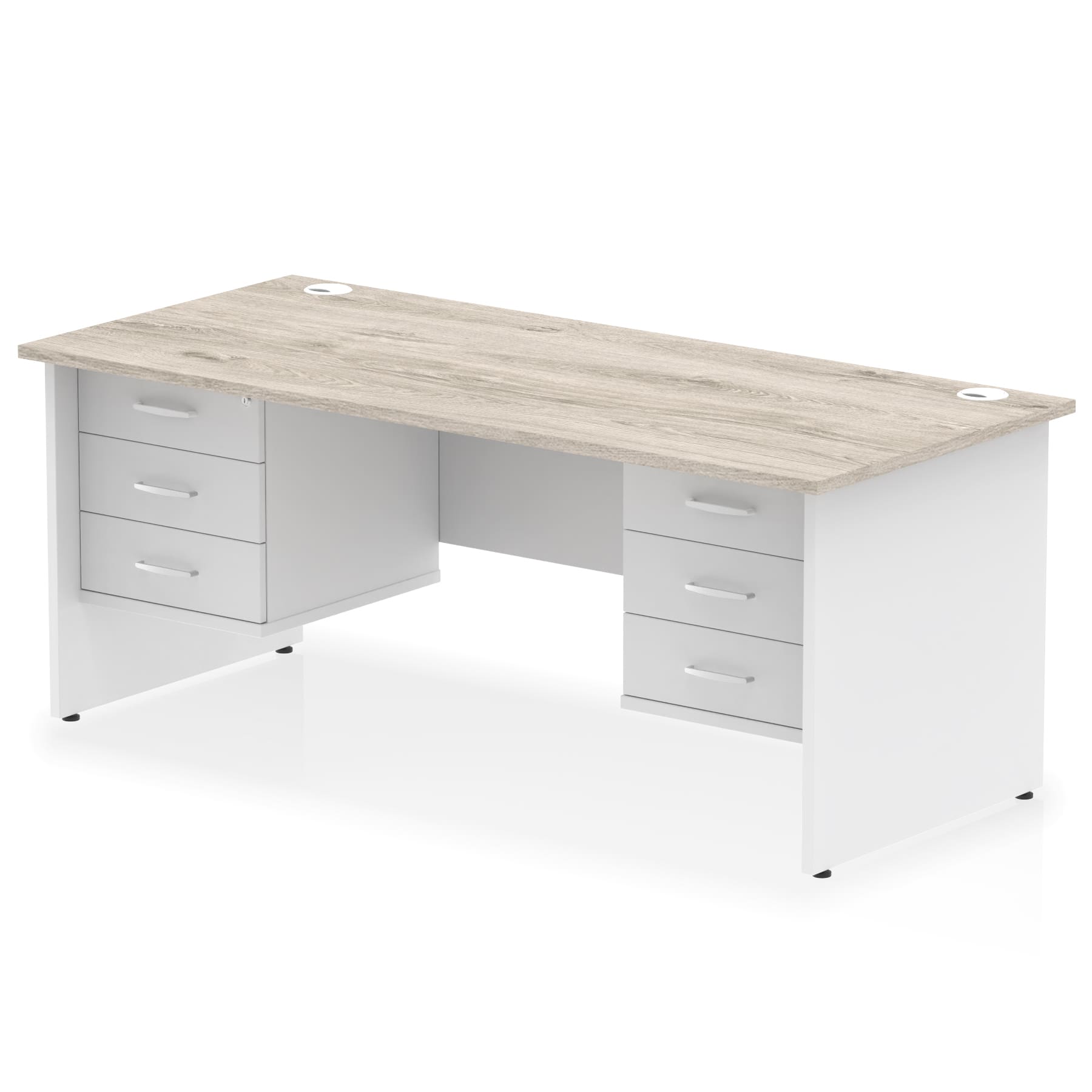 Impulse 1800mm Panel End Straight Desk With Two Fixed Pedestal - Image 12