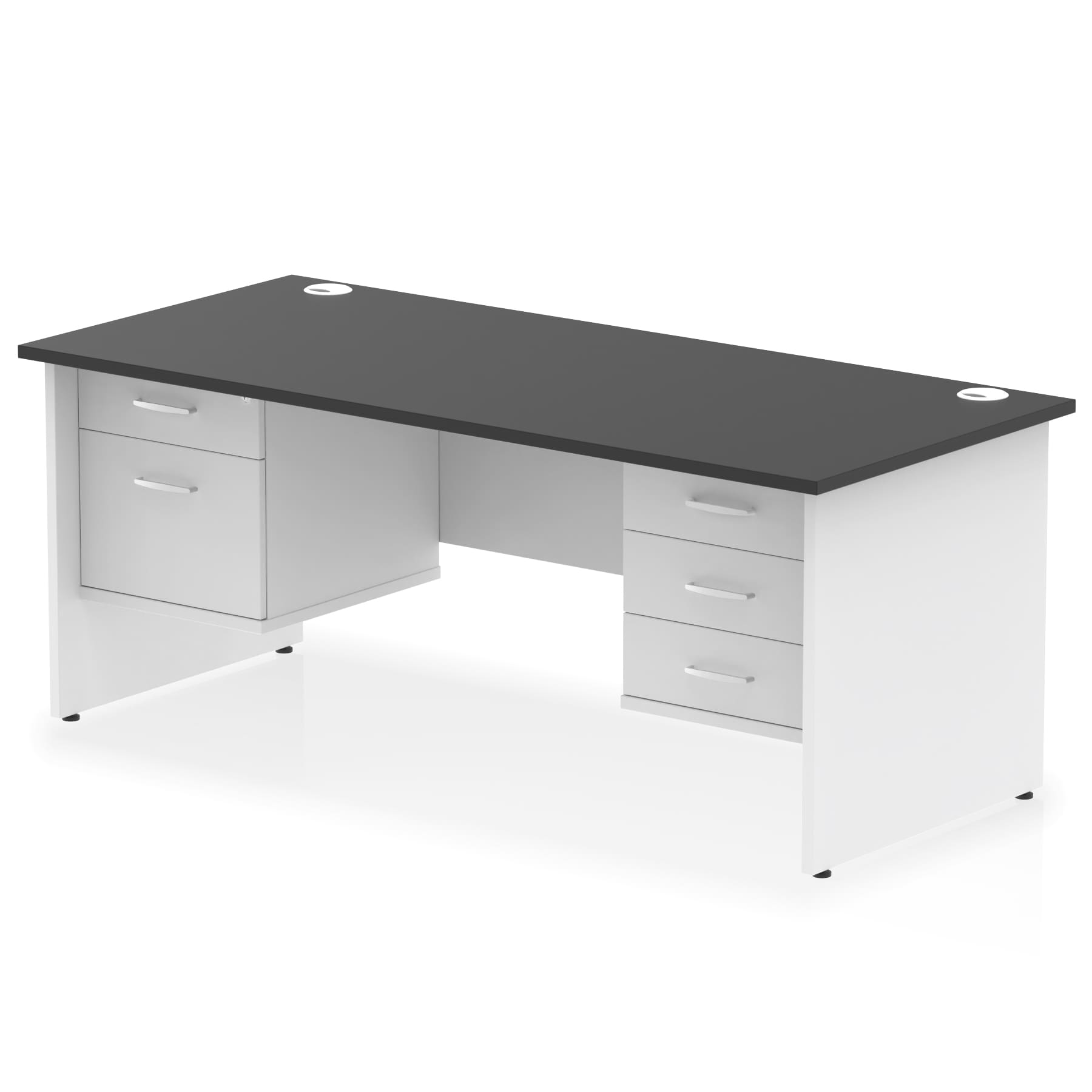 Impulse 1800mm Panel End Straight Desk With Two Fixed Pedestal - Image 41
