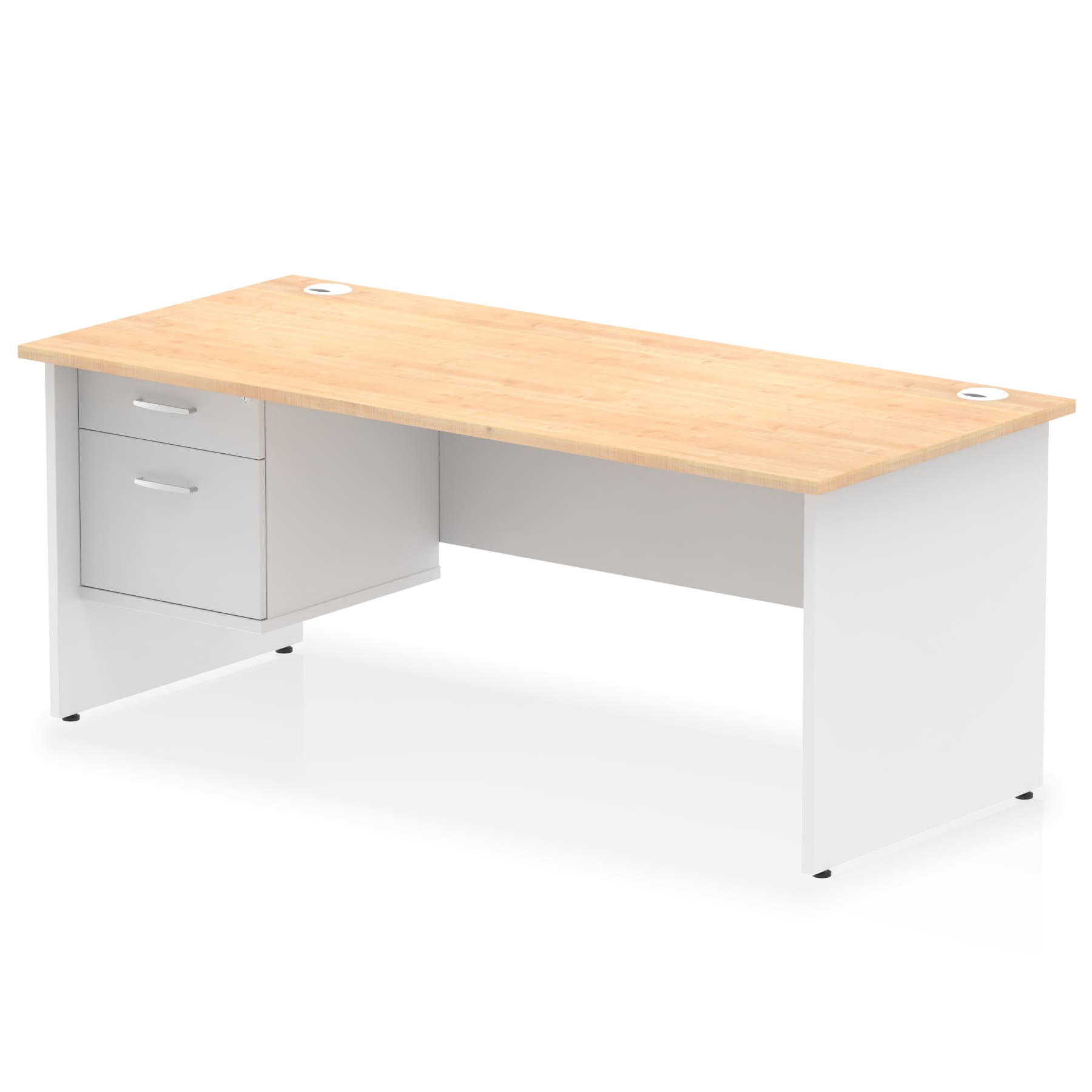Impulse 1800mm Panel End Straigh Desk With Single Fixed Pedestal - Image 34