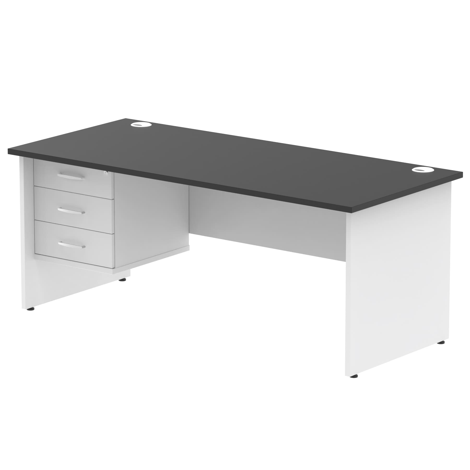 Impulse 1800mm Panel End Straigh Desk With Single Fixed Pedestal - Image 35