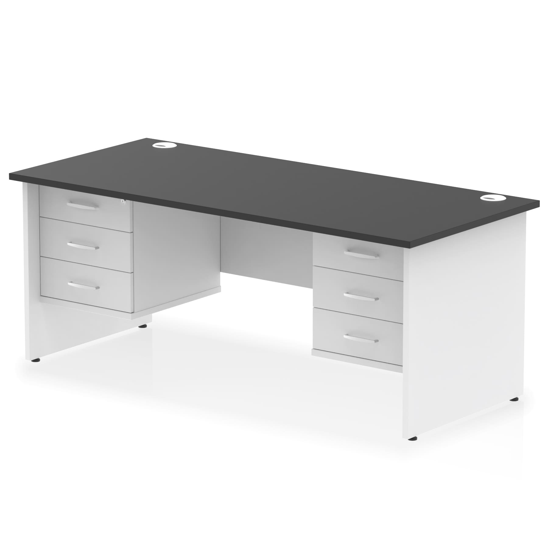 Impulse 1800mm Panel End Straight Desk With Two Fixed Pedestal - Image 43